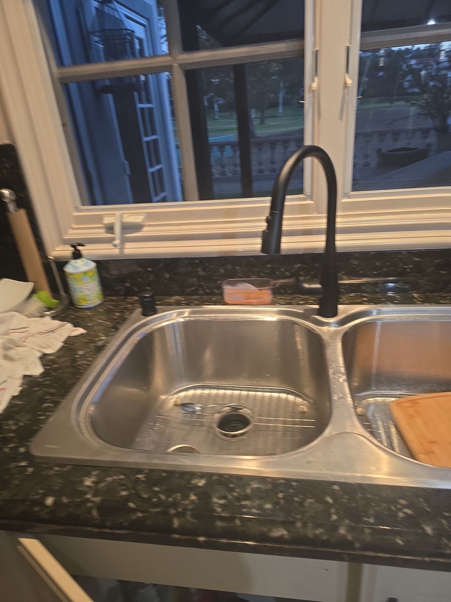 Kitchen faucet and drain assembly  by Us Plumbing 