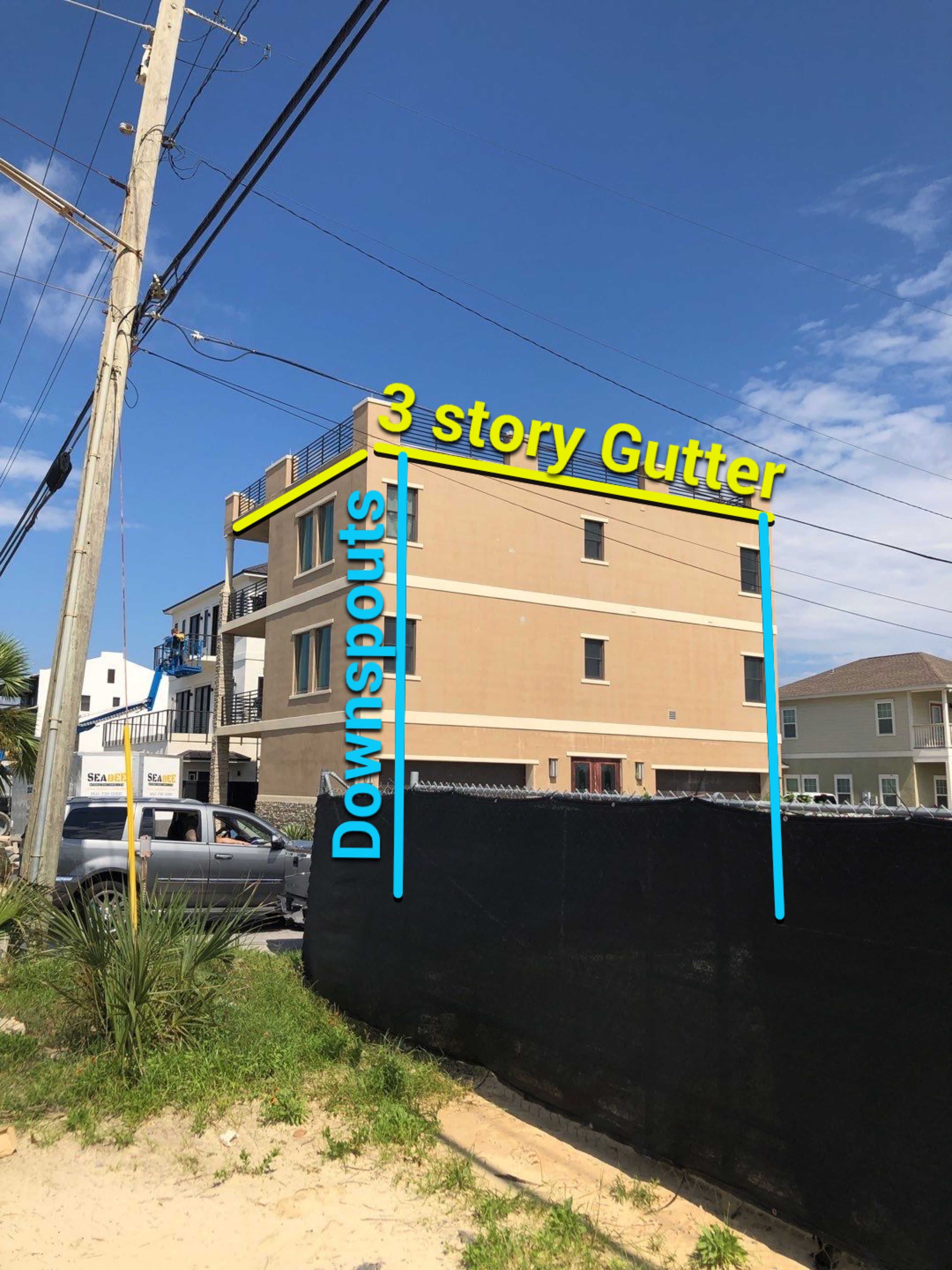 Gutter Installation using Wicker Color K-Style Gutters by Gutter Professors