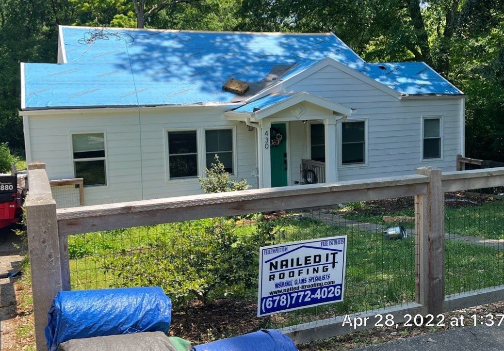 Roof Replaced and interior repaired by Nailed It Roofing & Remodeling LLC