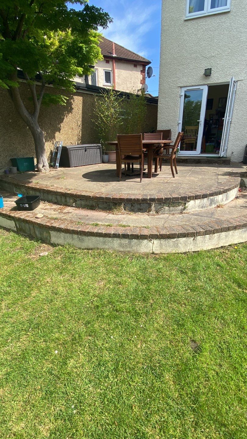 Driveway And Patio Clean using honda 21 ltr/min by Ges Exterior Cleaning ltd