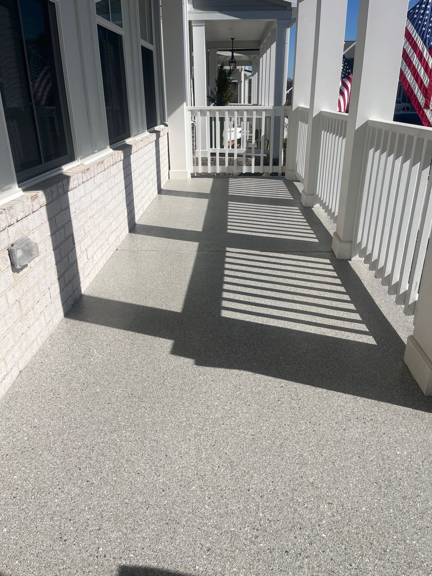 Patio Floor Coating using Quartzite by My Garage Floor Guys