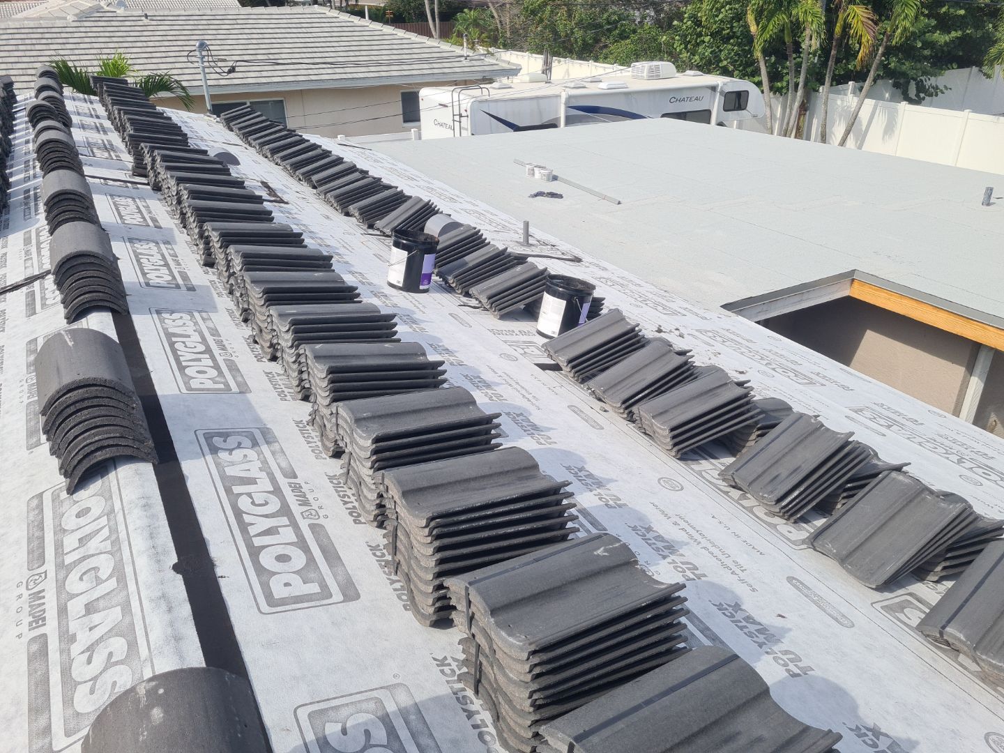 Residential Roofing Installation using Eagle Roofing Tile by BLUES BROTHERS ROOFING