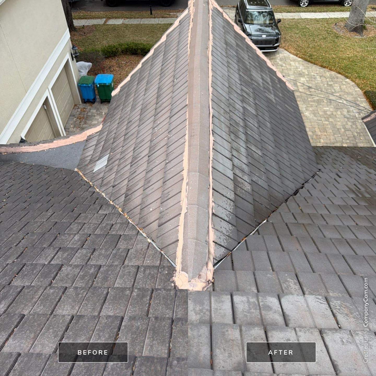 Flat Tile Roof Cleaning by Mallard Systems
