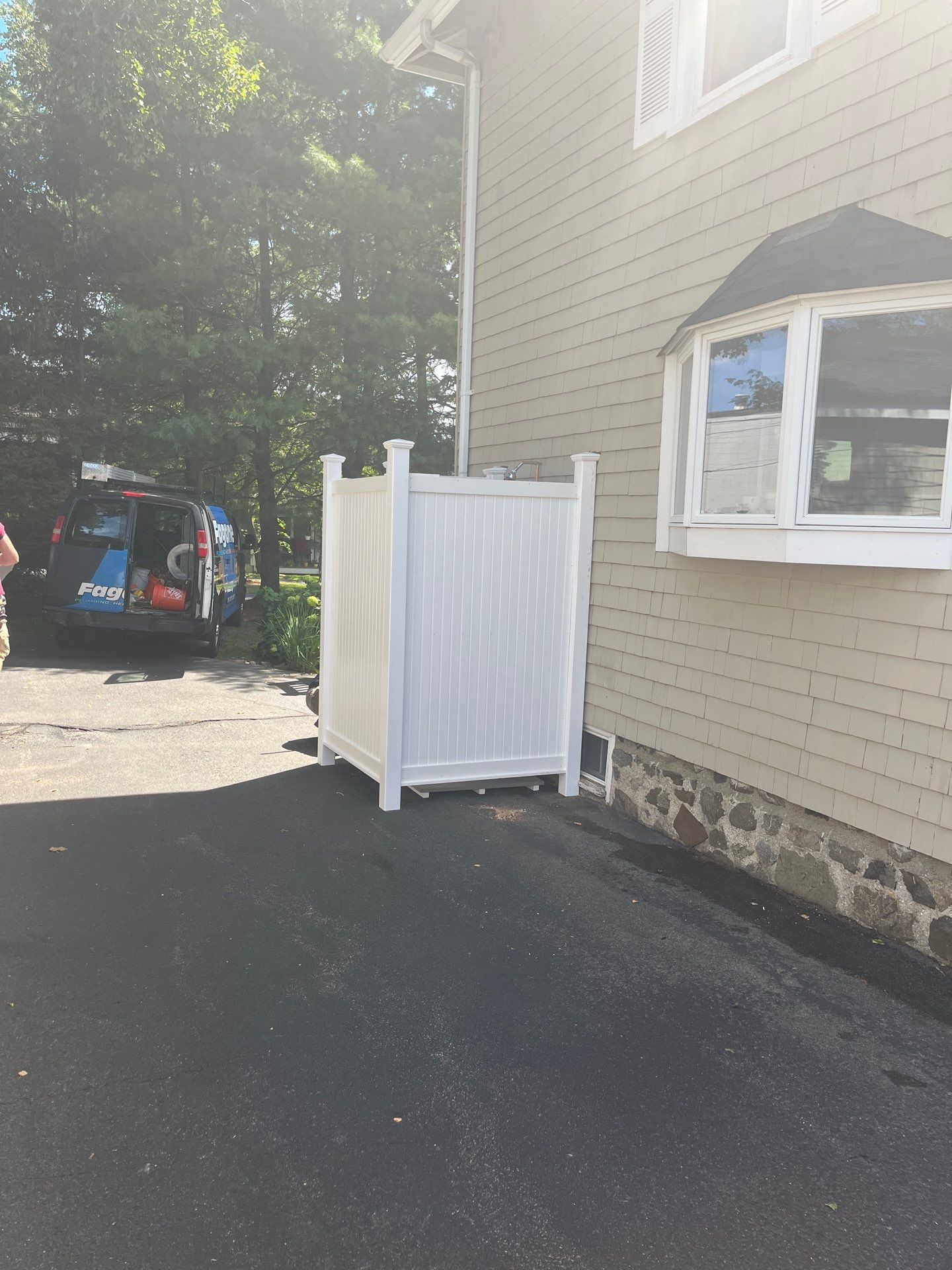 Outdoor Shower Installation — Marblehead, MA by FAGONE MECHANICAL