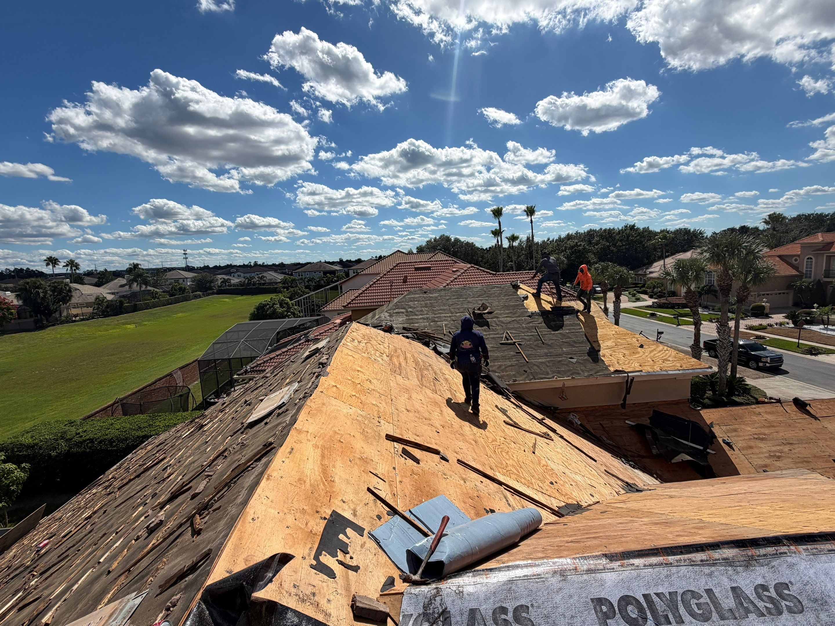 Full Concrete Tile Roof Replacement with Polyglass Underlayment in Orlando by Fortified Roofing Solutions Corp.