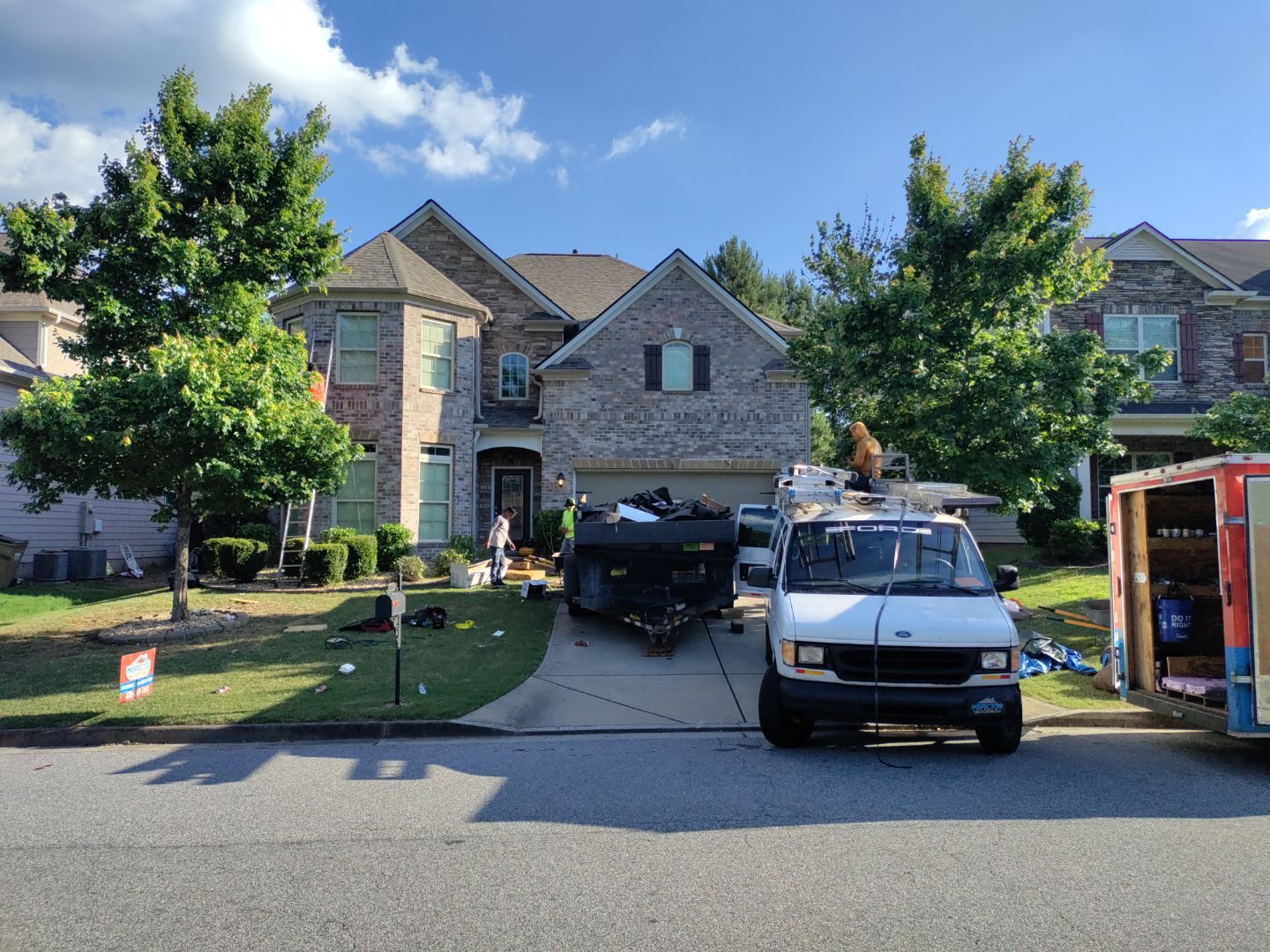 Residential Roof Replacement using Owens Corning TruDef Driftwood by Inspector Roofing and Restoration