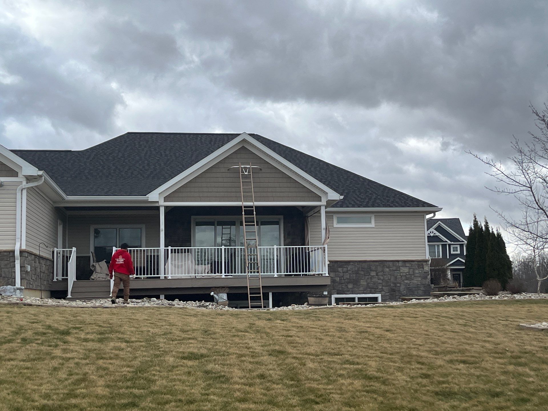 Residential Roofing Installation using GAF Timberline HDZ Appalachian Sky by Nitro Roofing and Construction
