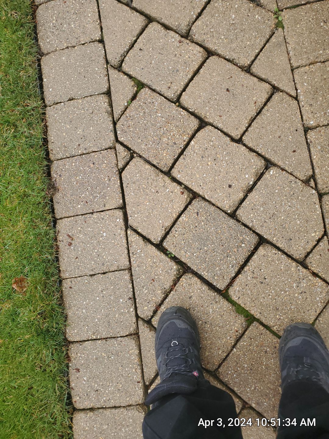 Brick paver clean, sand and seal.  using Surebond SB-1300 by Northern Power Washing LLC.
