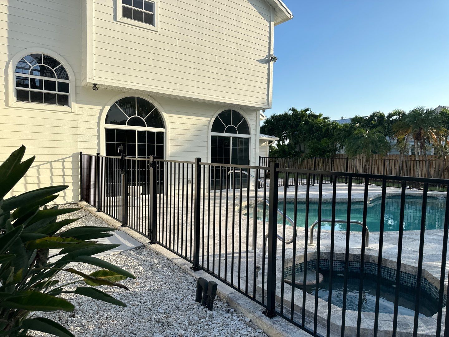 Aluminum Fence Installation using 3 Rail Aluminum Fence by Asap fence and gates, LLC