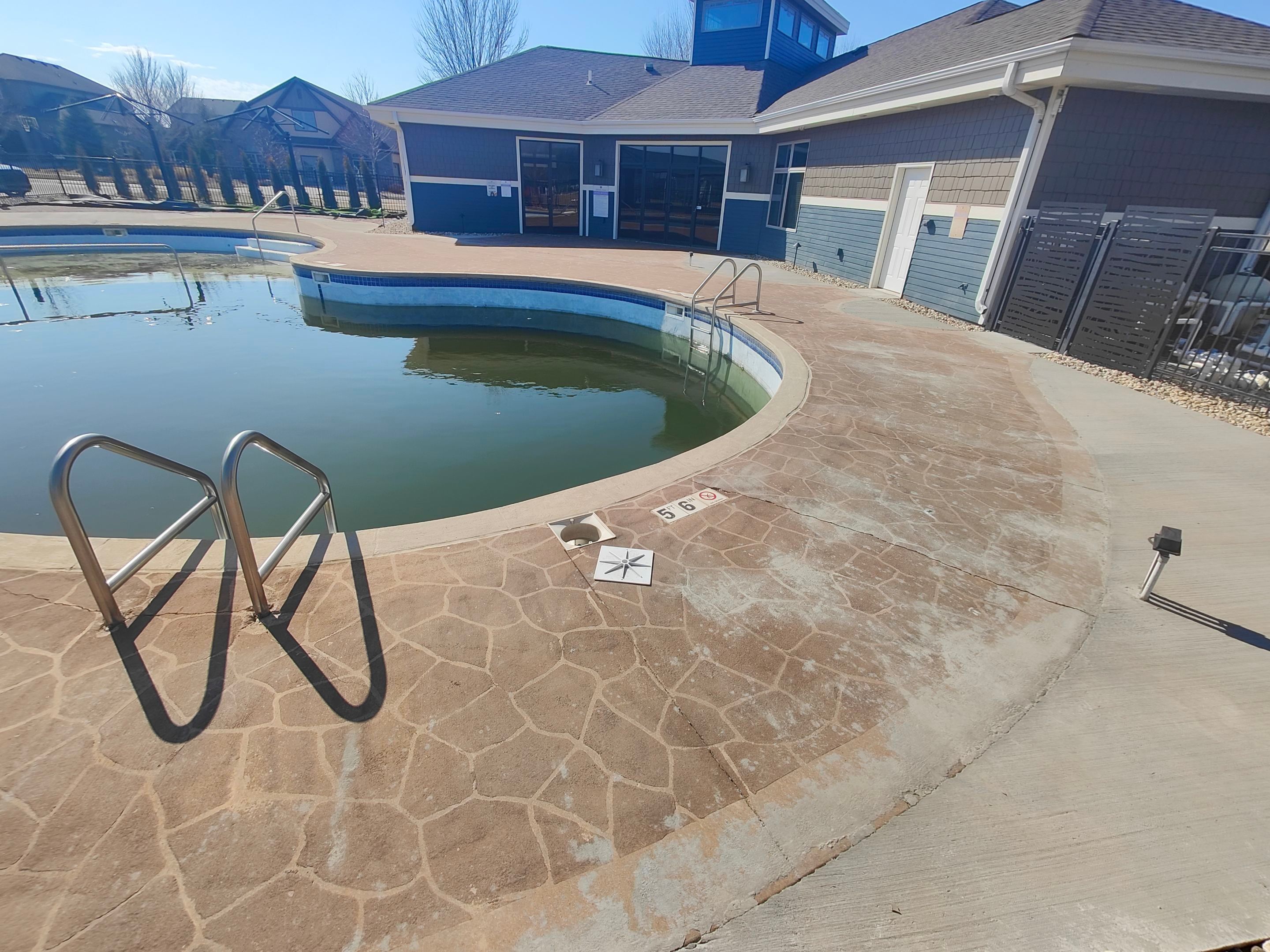 Arbors Edge Pool Deck Restoration and Textured Concrete Coating by Select Painting, Coatings & Garage Cabinets
