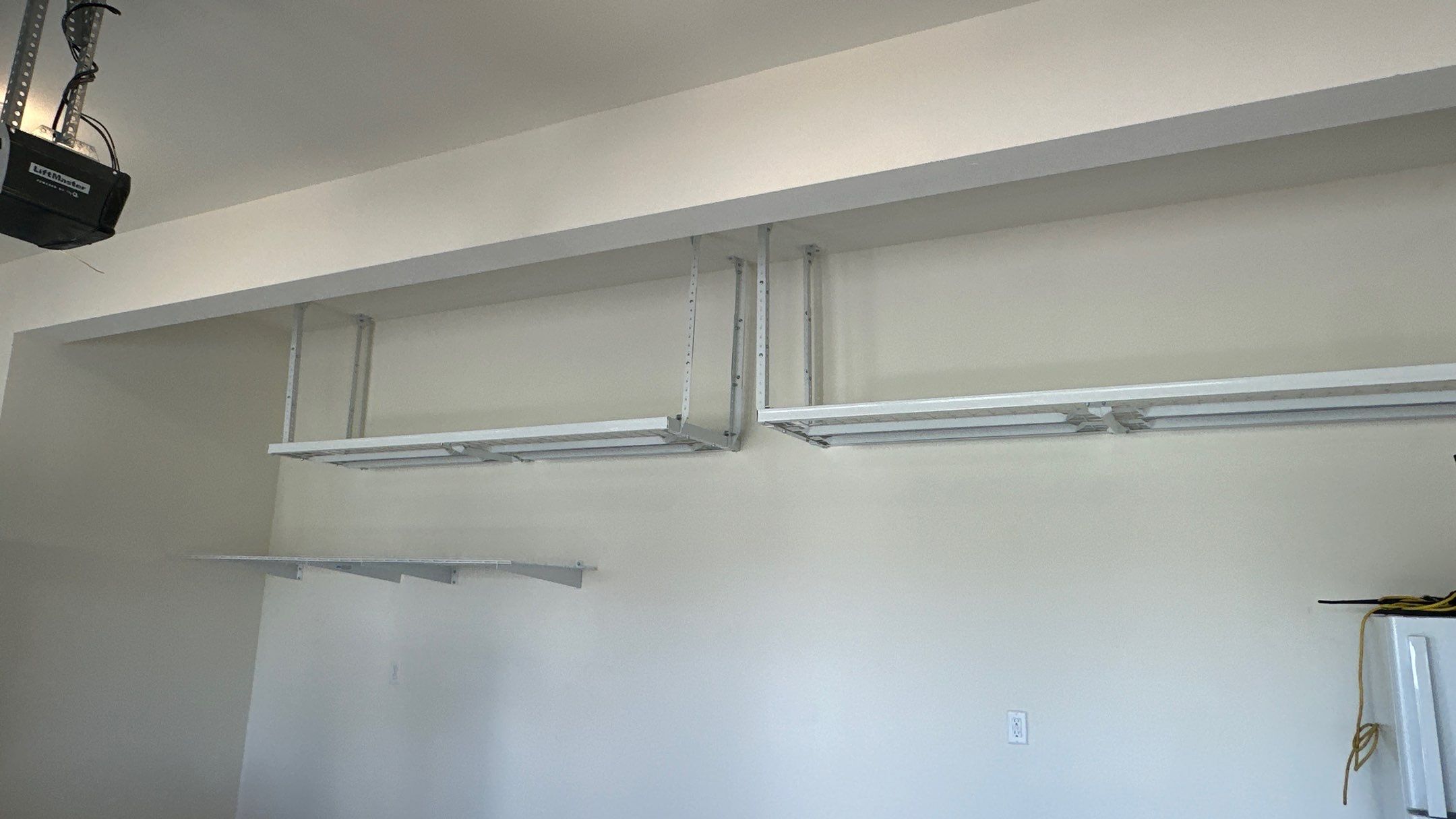 Brad V. had Slotwall and overhead racks added to his garage  by Banner Garage