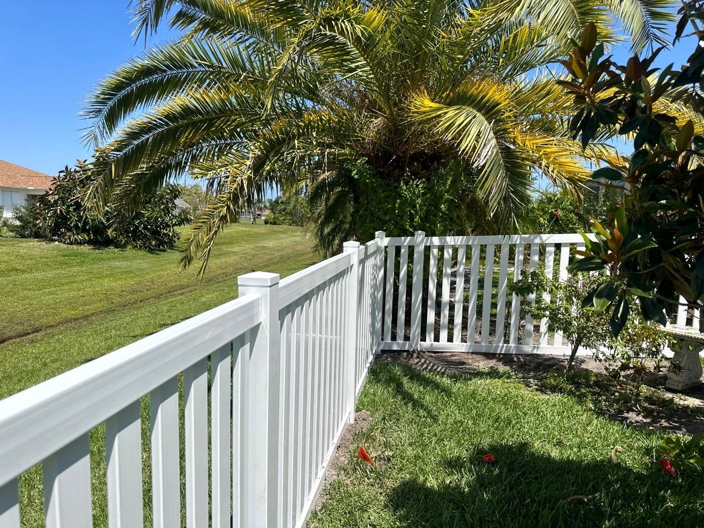 White Vinyl Picket Fence using 4Ft White Vinyl Picket Fence by Asap fence and gates, LLC