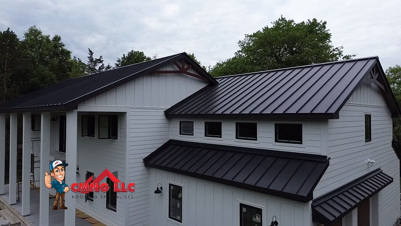 Gorgeous Standing Seam Roof Color Black by CMNG LLC