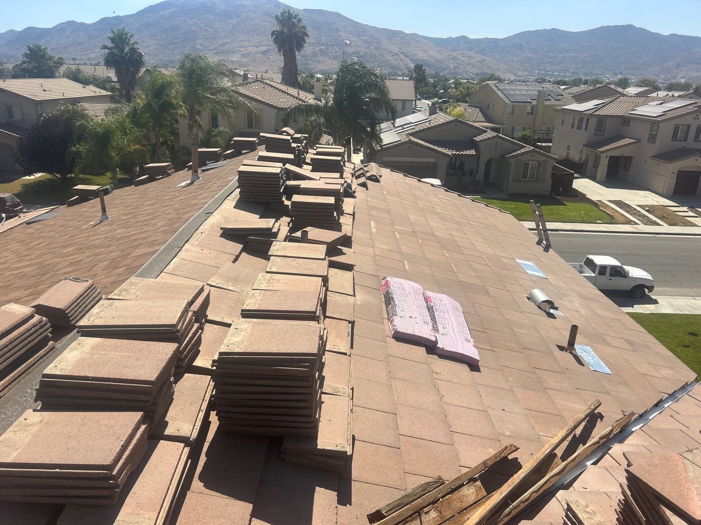 Complete Concrete Tile Roof Replacement and Solar Integration in San Jacinto by Reliable Roofing San Diego Inc.