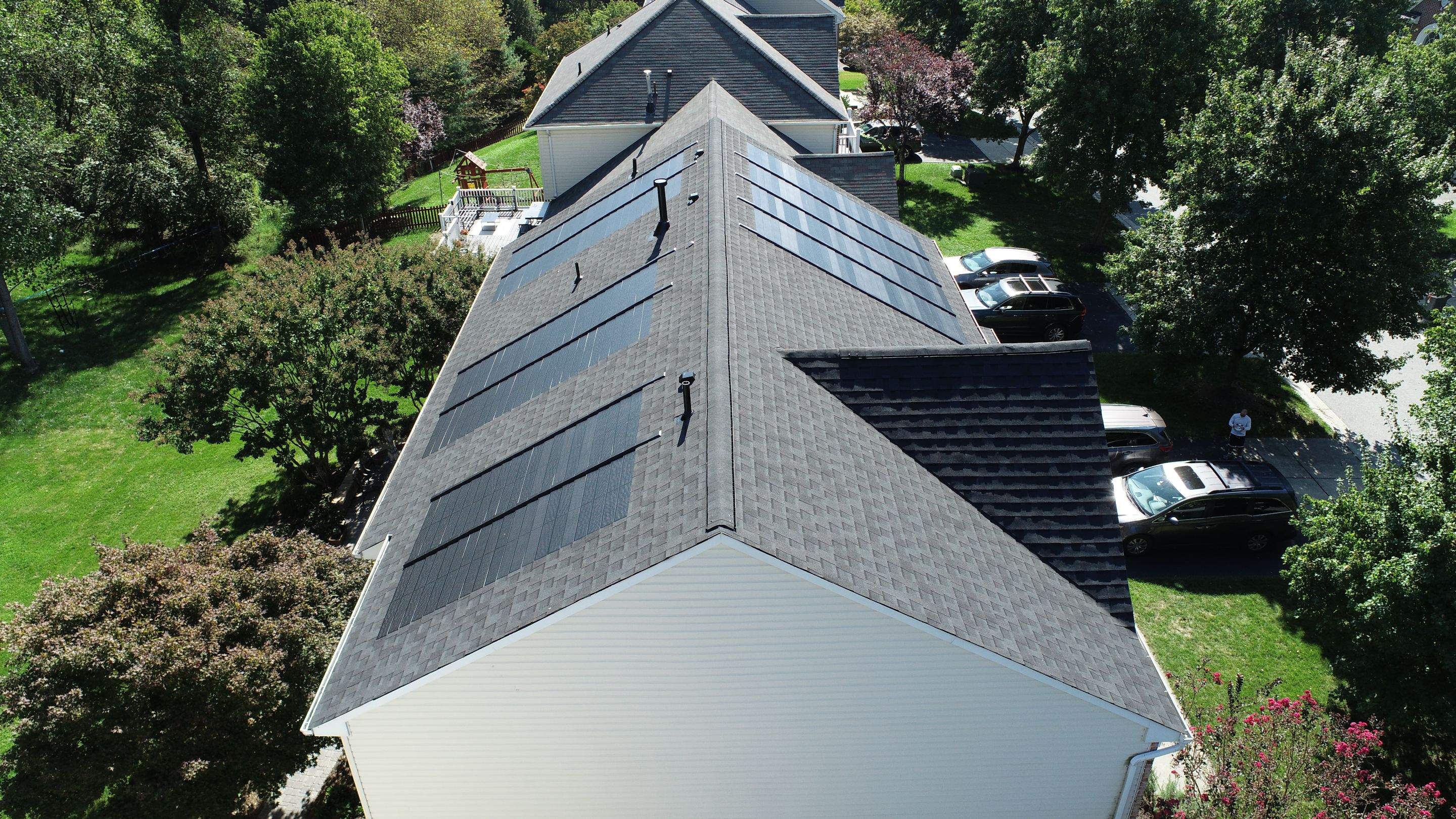 GAF Timberline Solar Roof Ellicott City, MD by American Home Contractors