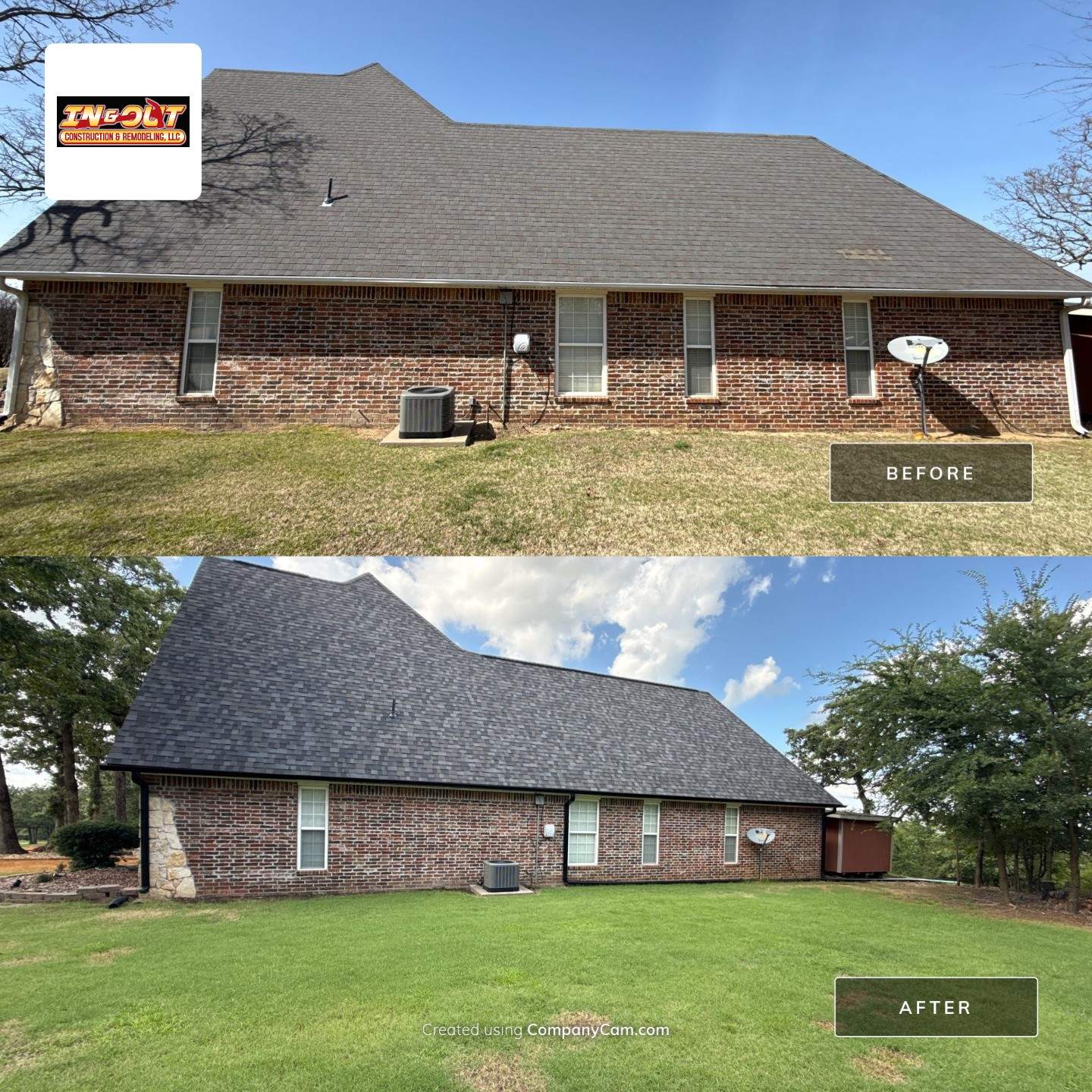 Roof replacement w/code upgrades all paid by Insurance. by In & Out Construction & Remodeling, LLC