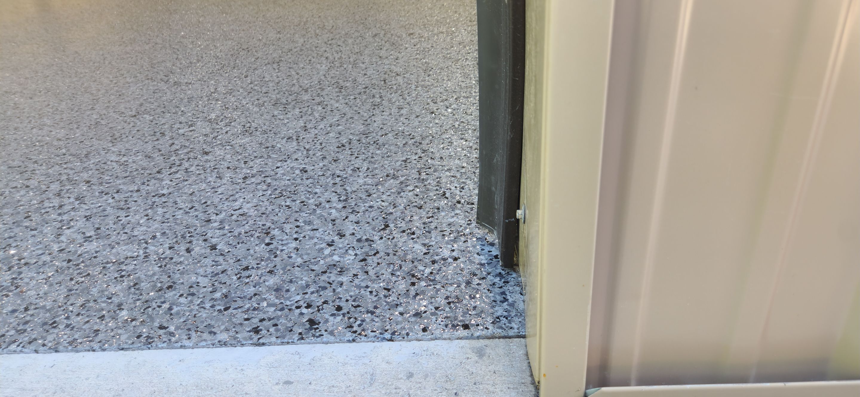 Amazing Standalone Garage + Metallic Epoxy by Elite Floor Solutions