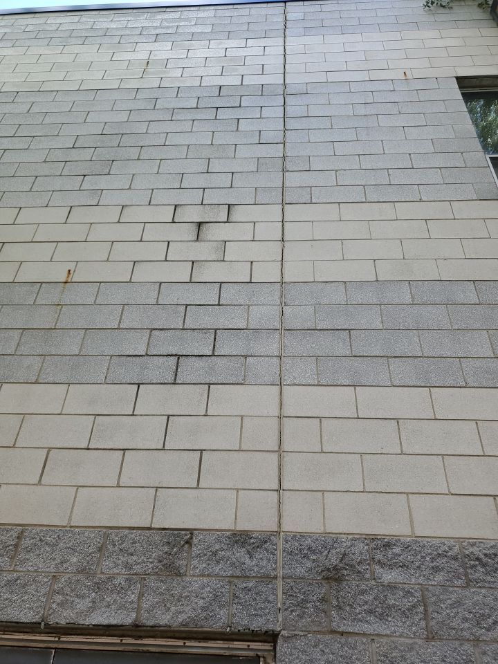 commercial pressure washing using Algaecide, soft wash soap by Northern Power Washing LLC.