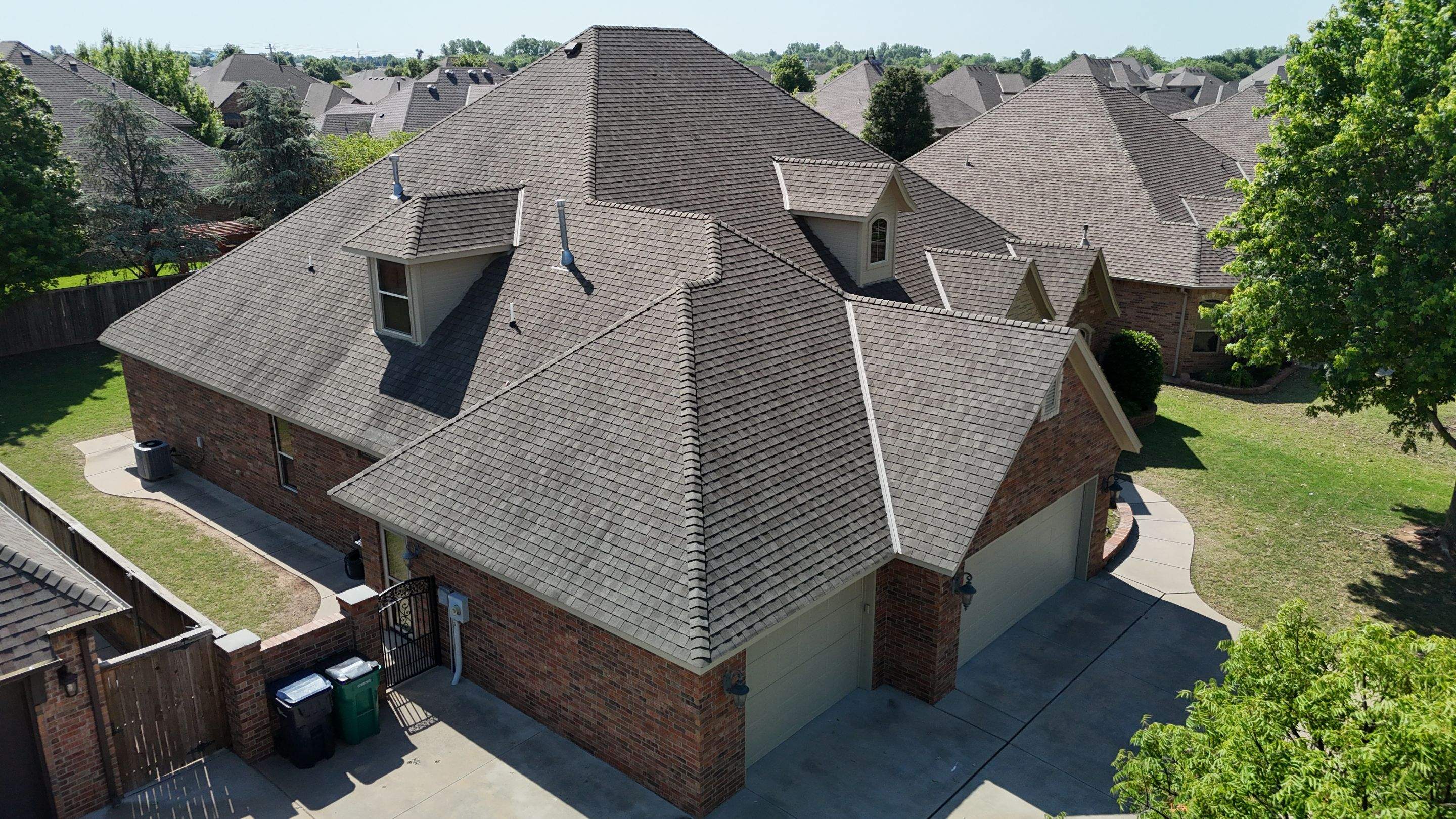 GAF Timberline UHDZ Full Storm Restoration - Exterior Paint & Interior Repair - Oklahoma City, OK by 5Coat Roofing & Construction