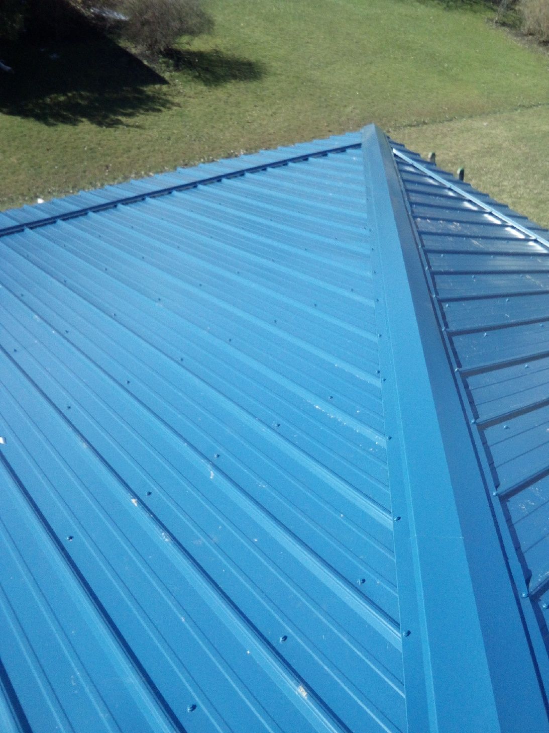 5 Star Metal Crinkle Finish in Gallery Blue by Pally Roofing