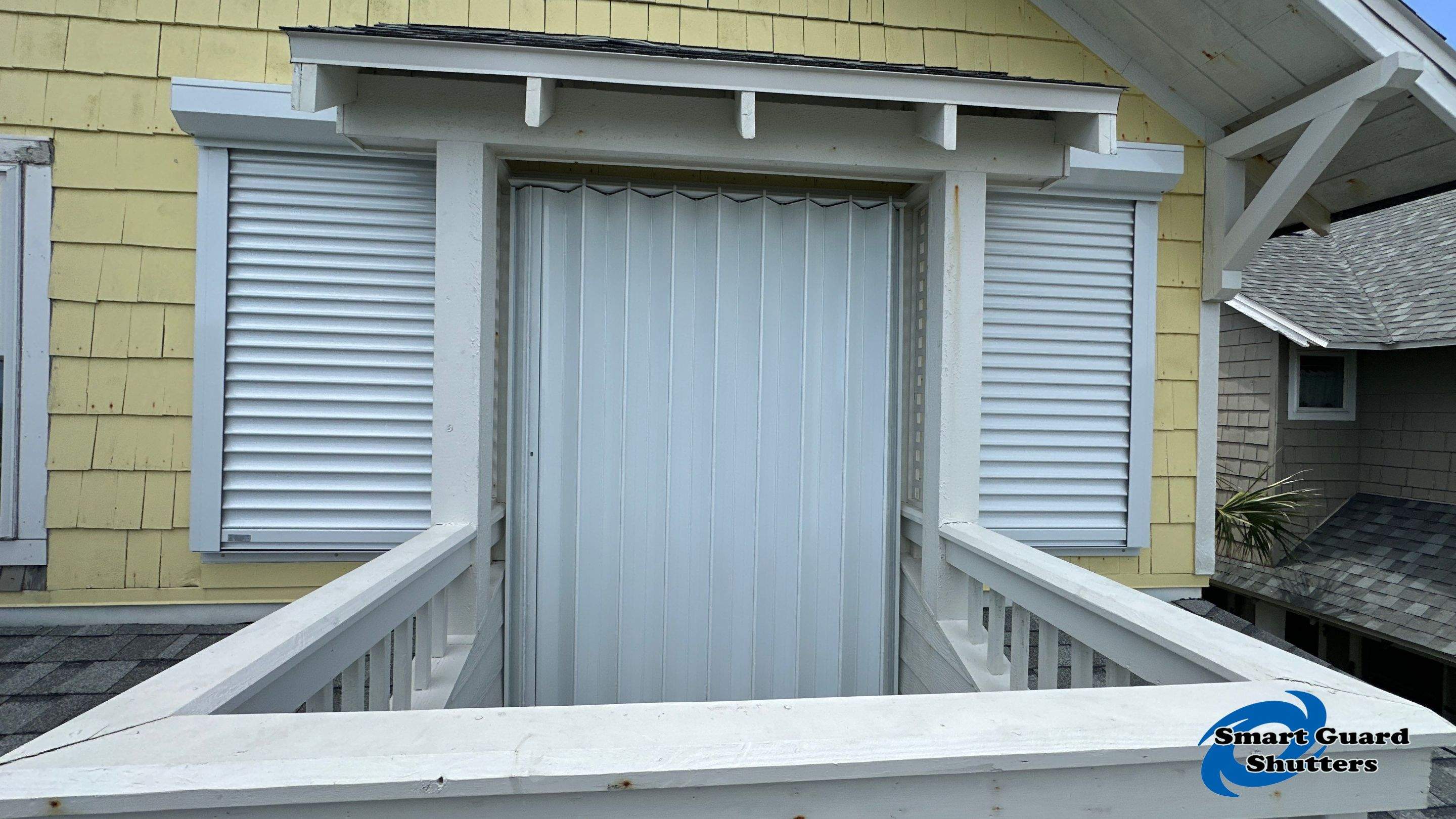 Hurricane Protection in White by Smart Guard Shutters