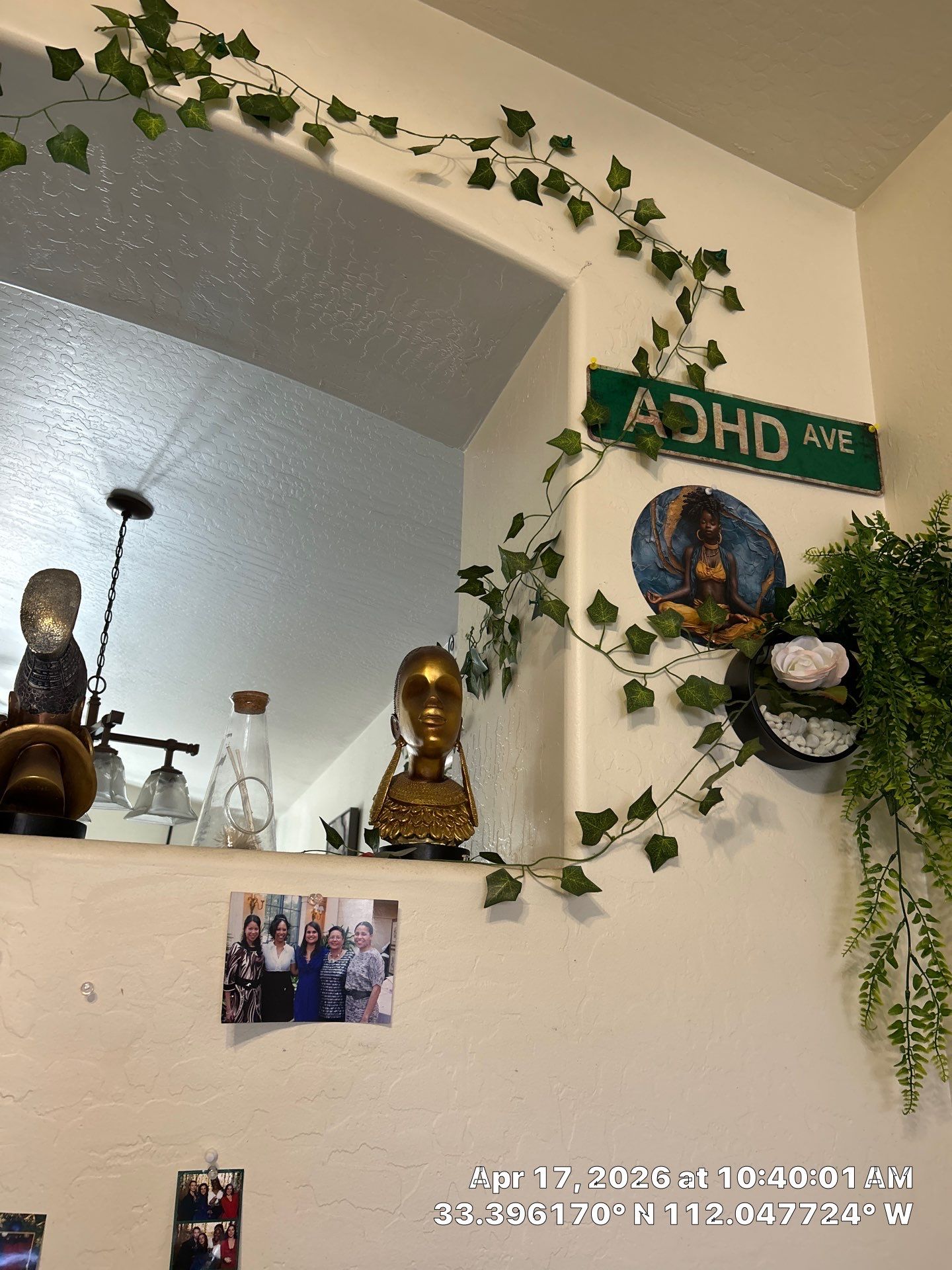 Interior Decorative Wall and Artificial Vine Installation in Phoenix by CompanyCam Sales Demo