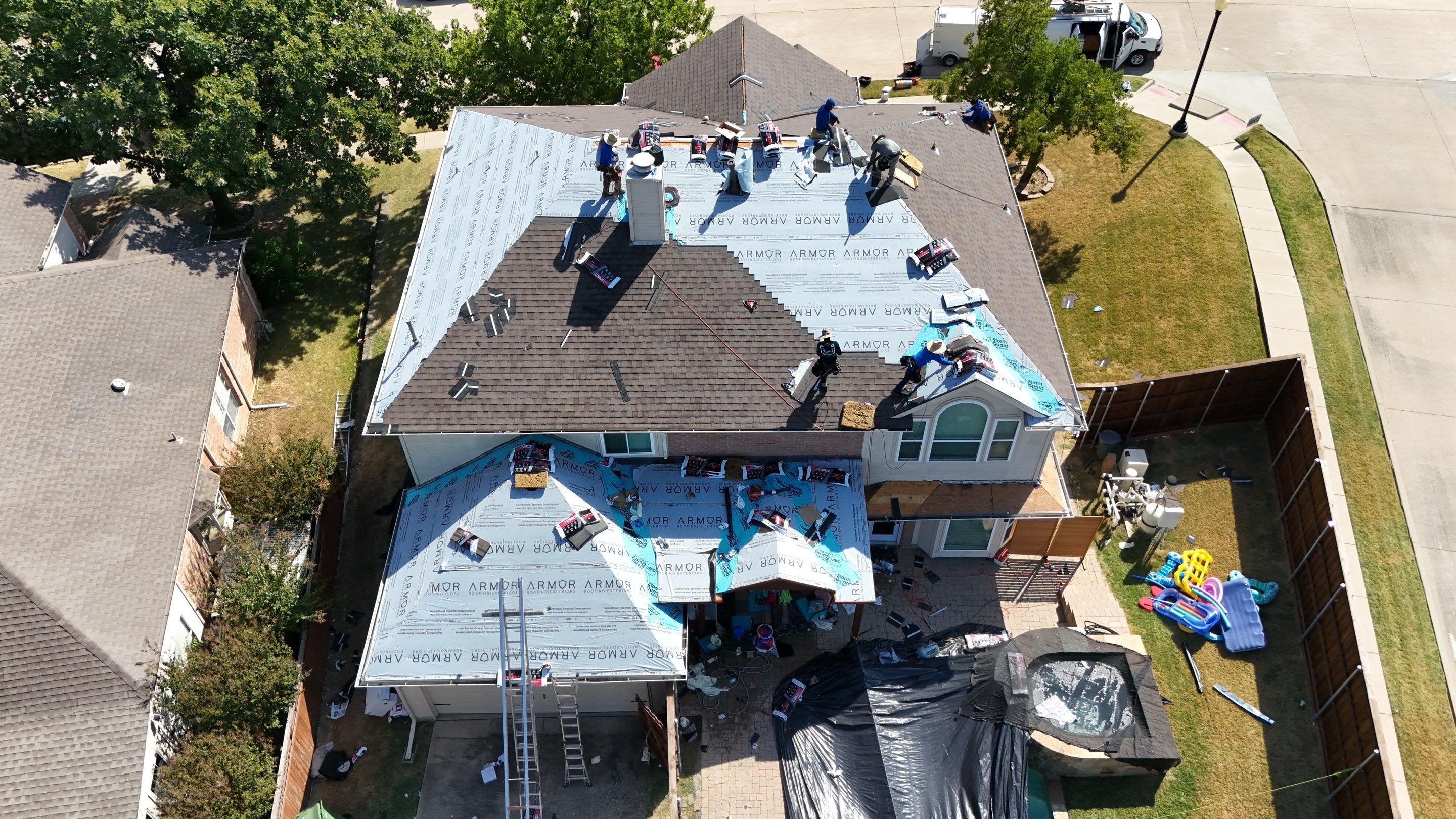 Lewisville Full Roof Replacement Featuring Complete Plywood Re-Decking by Armor Roofing | Exteriors