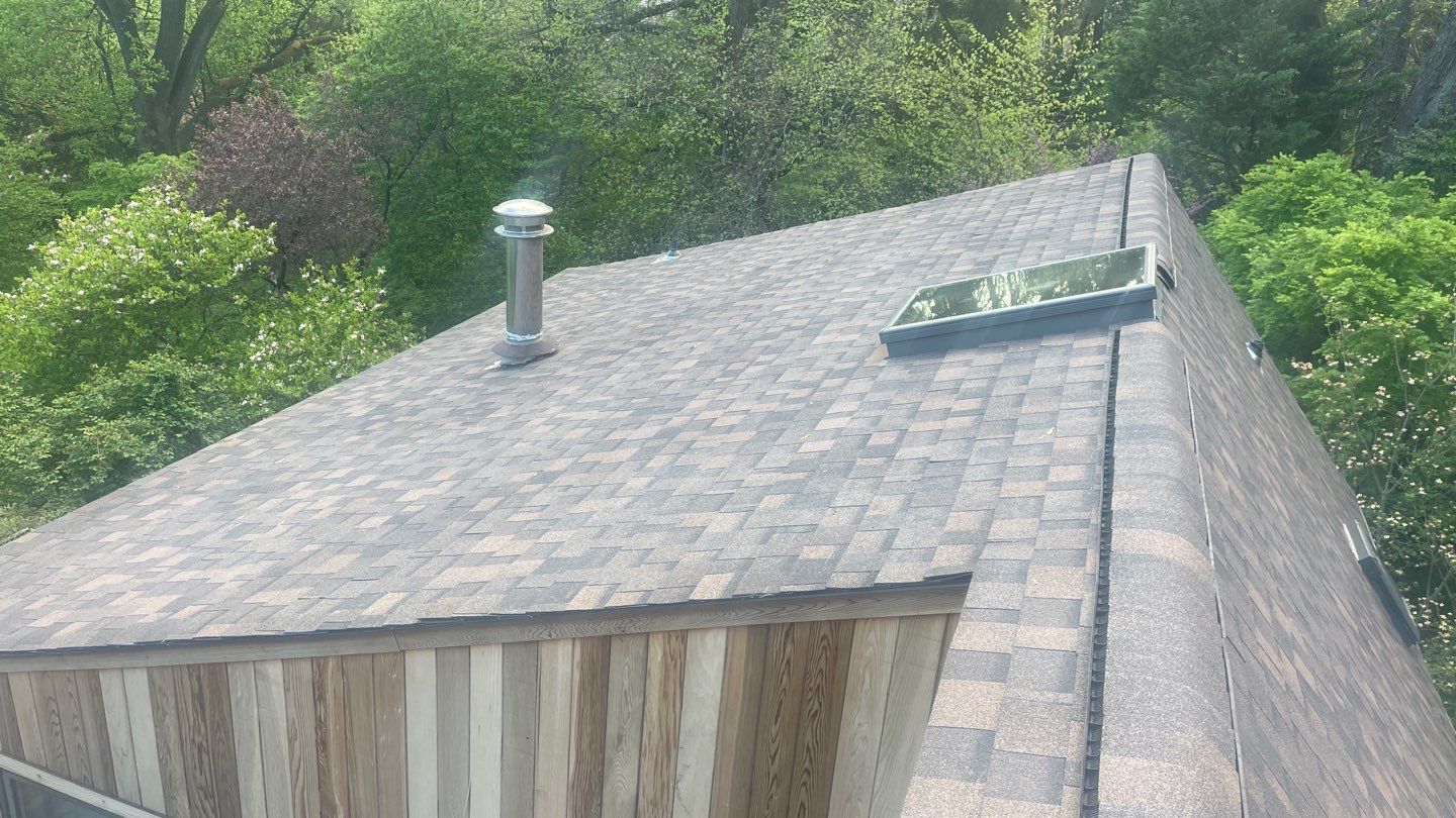 Roof Replacement w/ Skylights in Baltimore, MD (IKO Dynasty) by American Home Contractors
