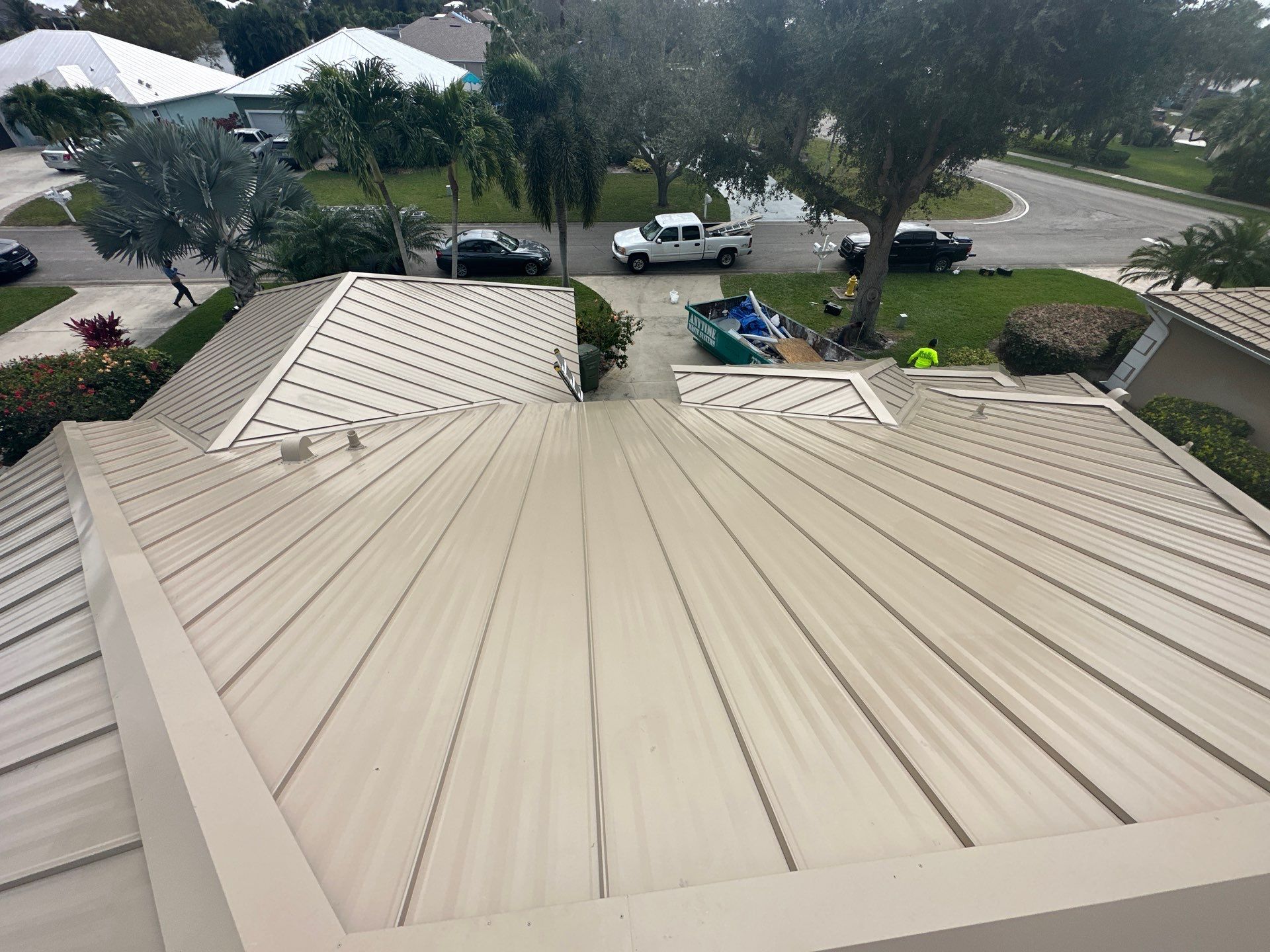 Champagne Standing Seam by Reimagine Roofing