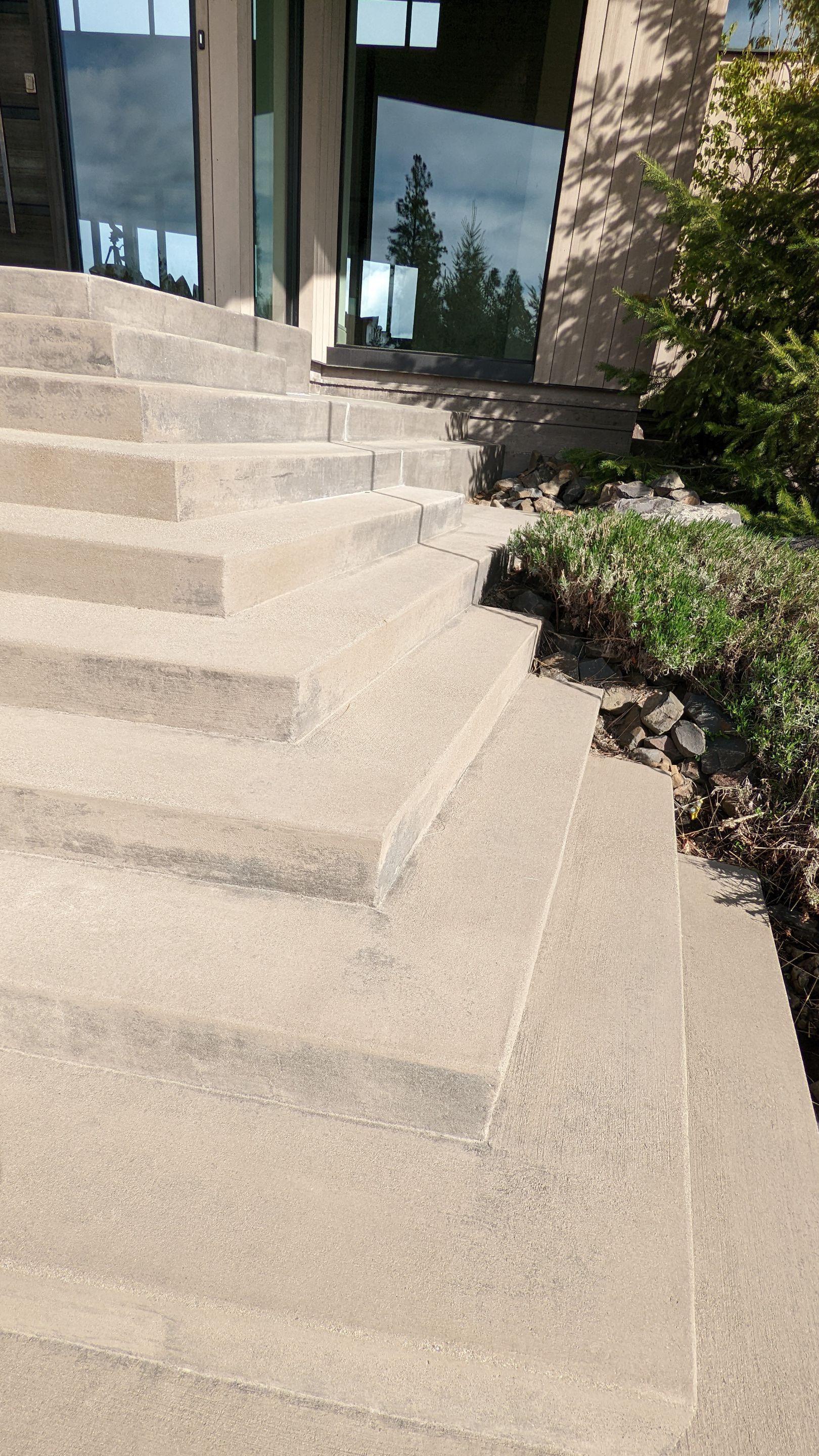 Entryway Transformation using Trail Mix 1/8" Chip by Croc Coatings, LLC