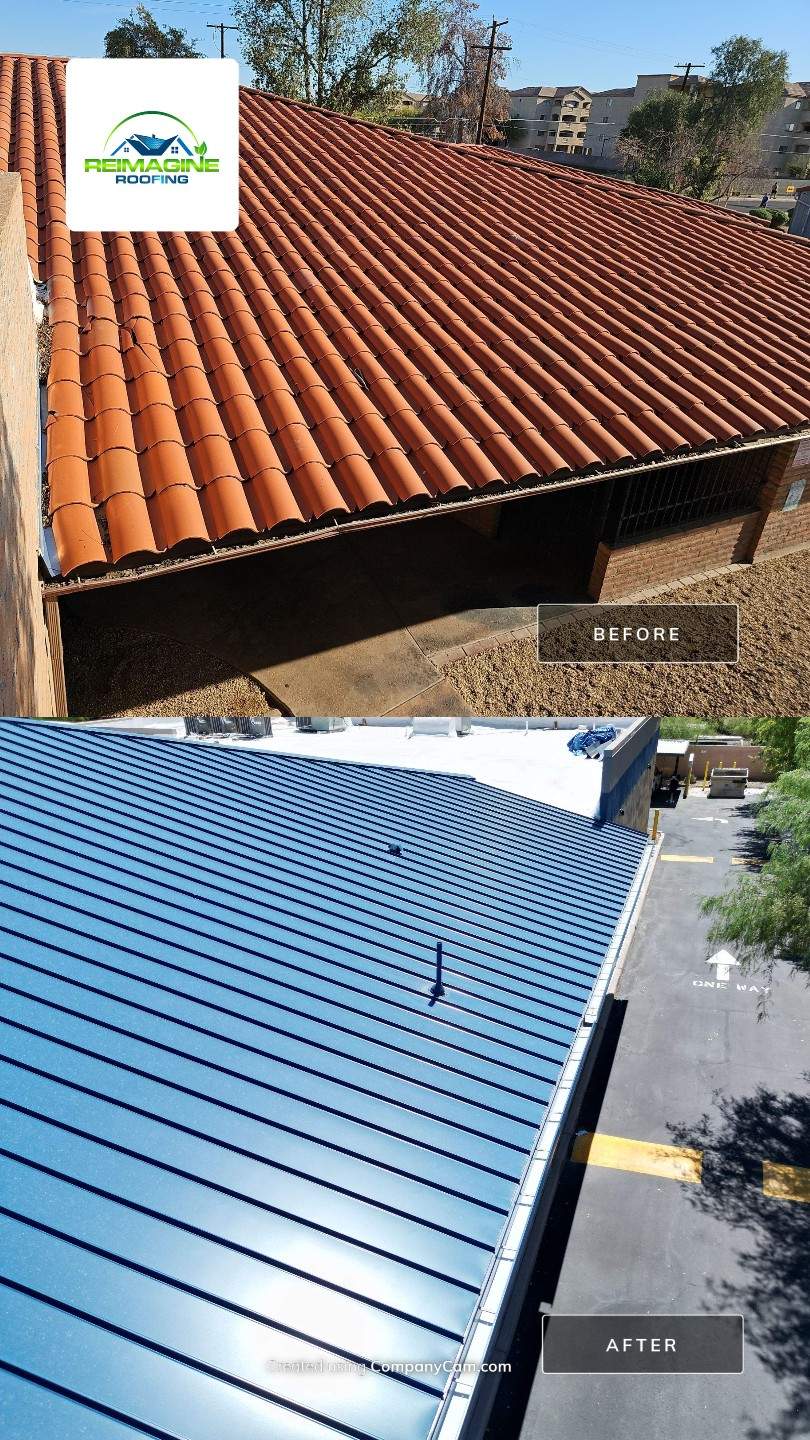 Regal Blue Standing Seam by Reimagine Roofing