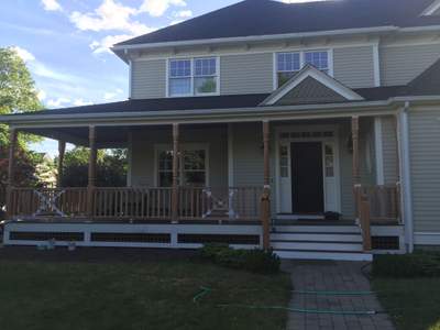 Porch/Deck Construction using Red Cedar