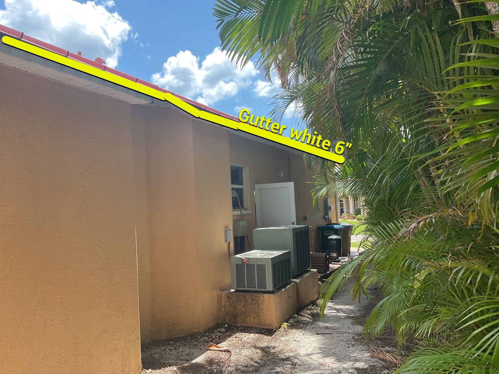 6 Inch Seamless Gutters using K-Style Seamless Gutters in Cape Coral FL by Gutter Professors
