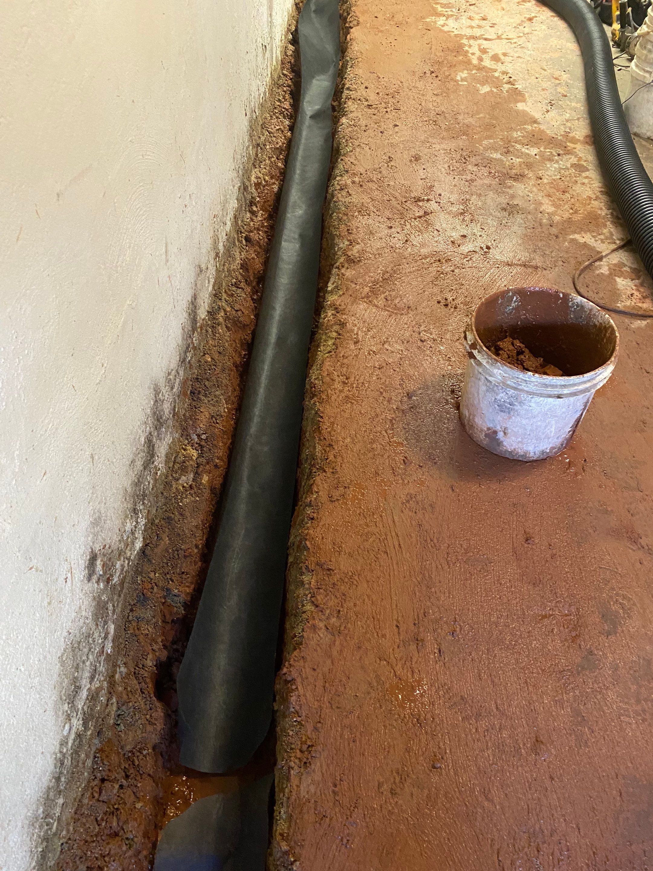 Interior French Drain Job in Bayonne, NJ by Pure Service Pro, LLC 