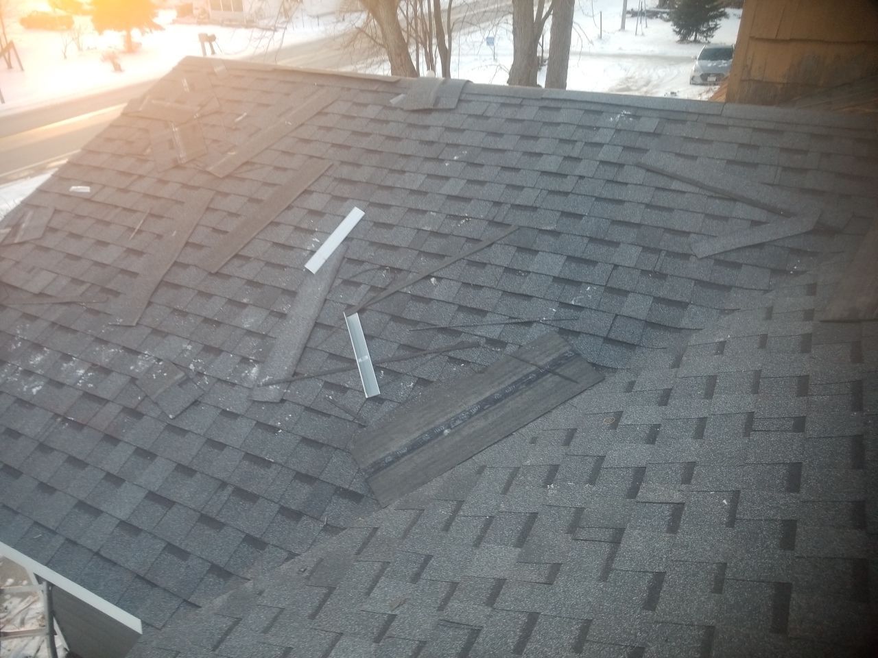 Restaurant Roof Replacement with Atlas Castlebrook Shingles in Pewter Grey by Gellings Roofing and Siding LLC