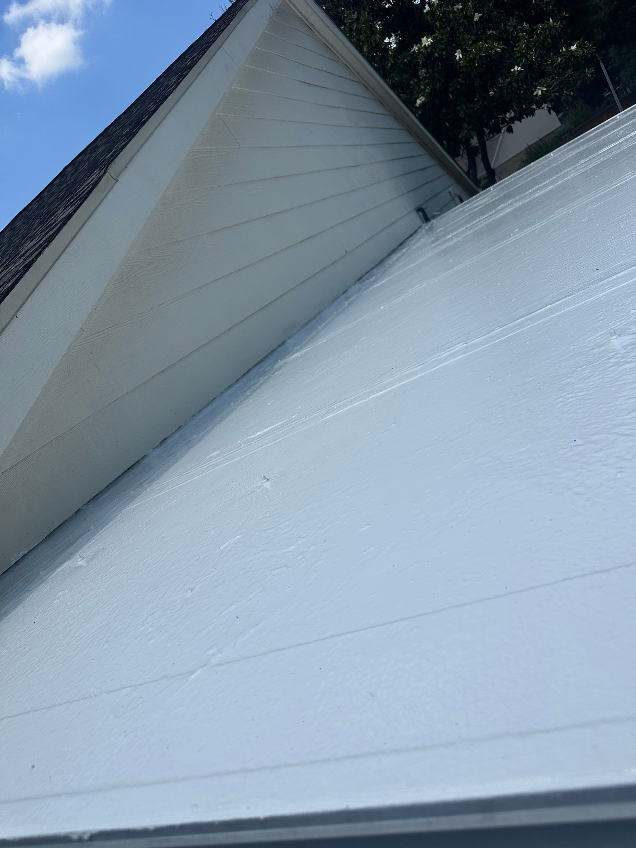 Silicone Roof Coating Project in Katy by Roofing Technologies Unlimited