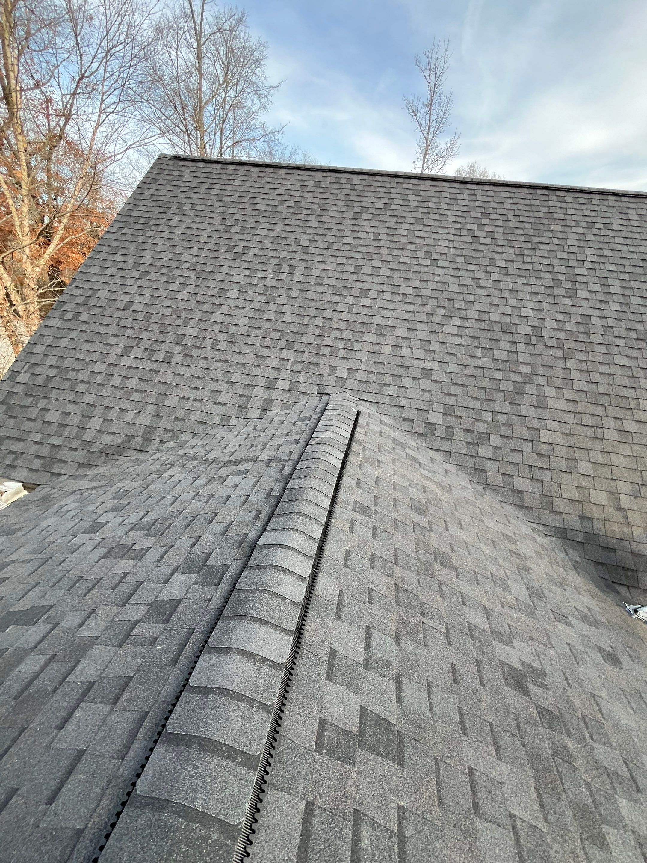 Residential Roofing Repair using CertainTeed XT25: Moire Black by Hostetler Roofing