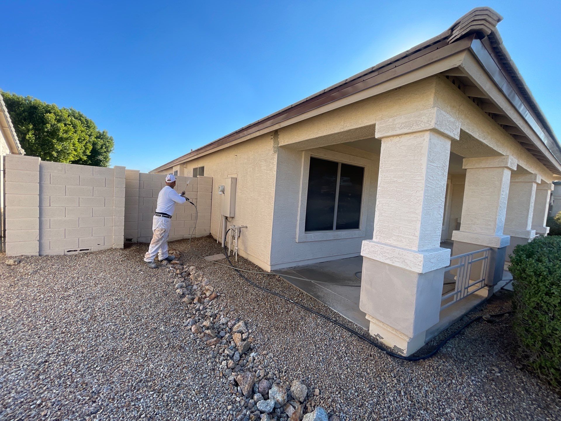 Hamilton - A Gorgeous Home Exterior Makeover in Phoenix, AZ with Dunn Edwards Paints by Double G Painting Contractors, LLC