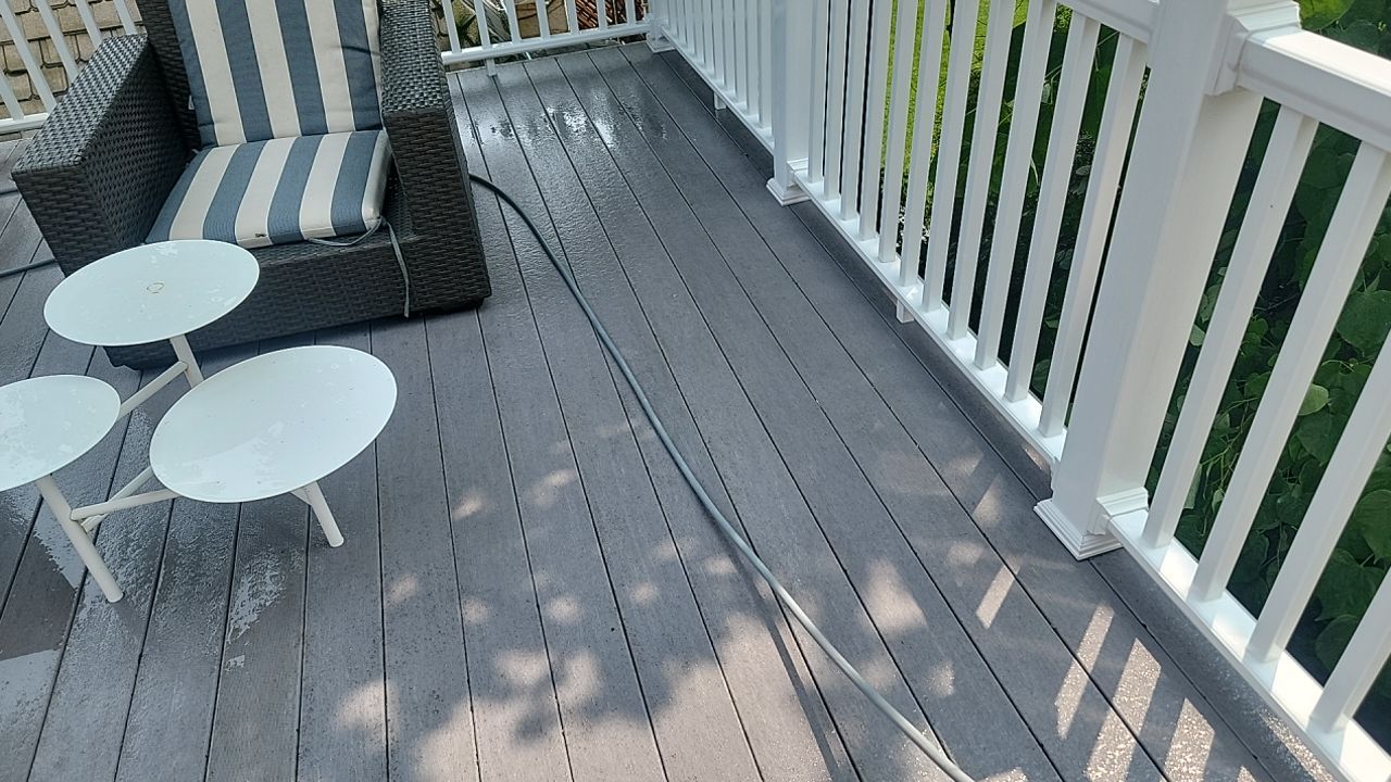 natural stone cleaning using Algaecide, soft wash soap by Northern Power Washing LLC.