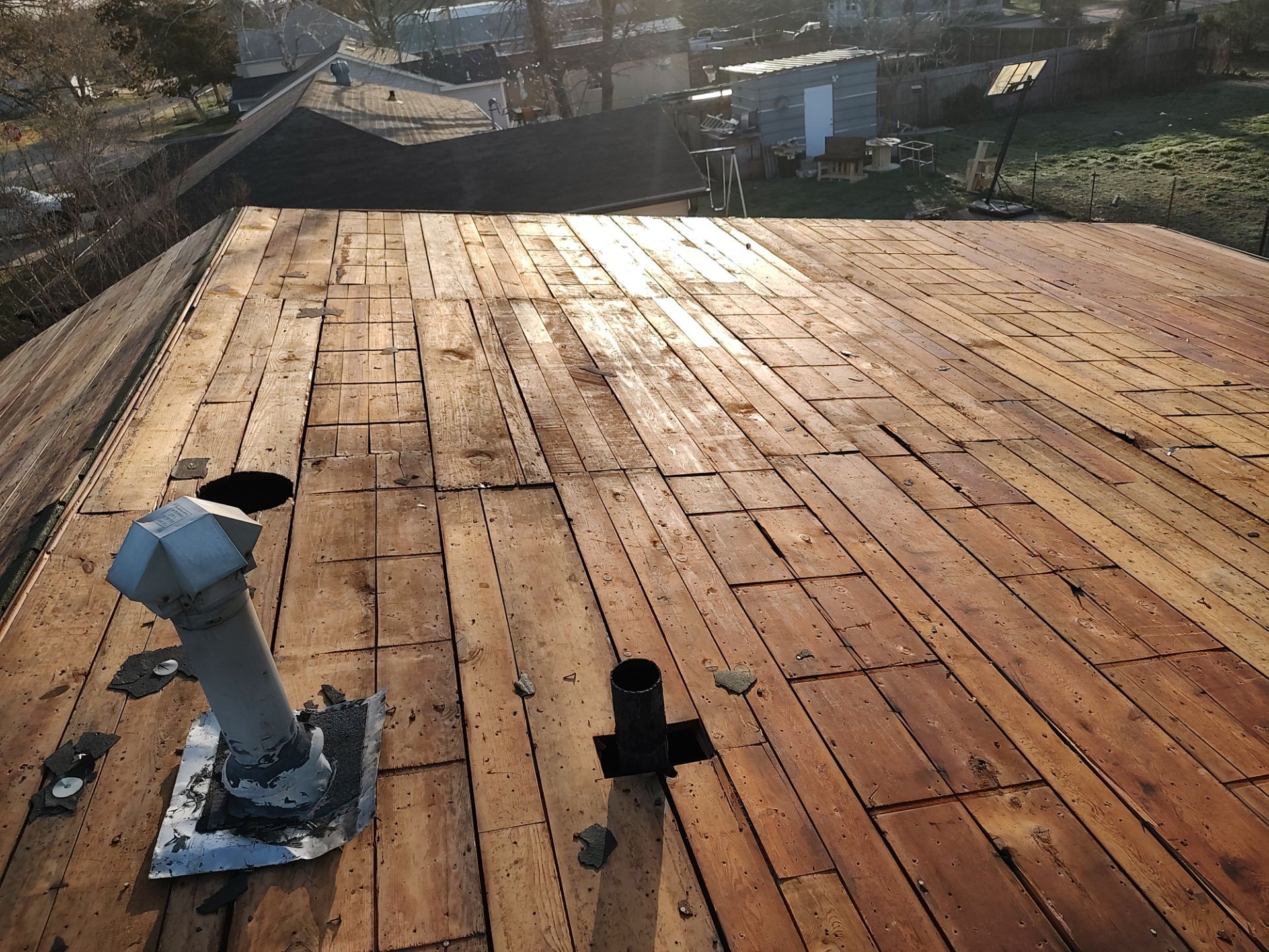 Storm damage restoration project by In & Out Construction & Remodeling, LLC