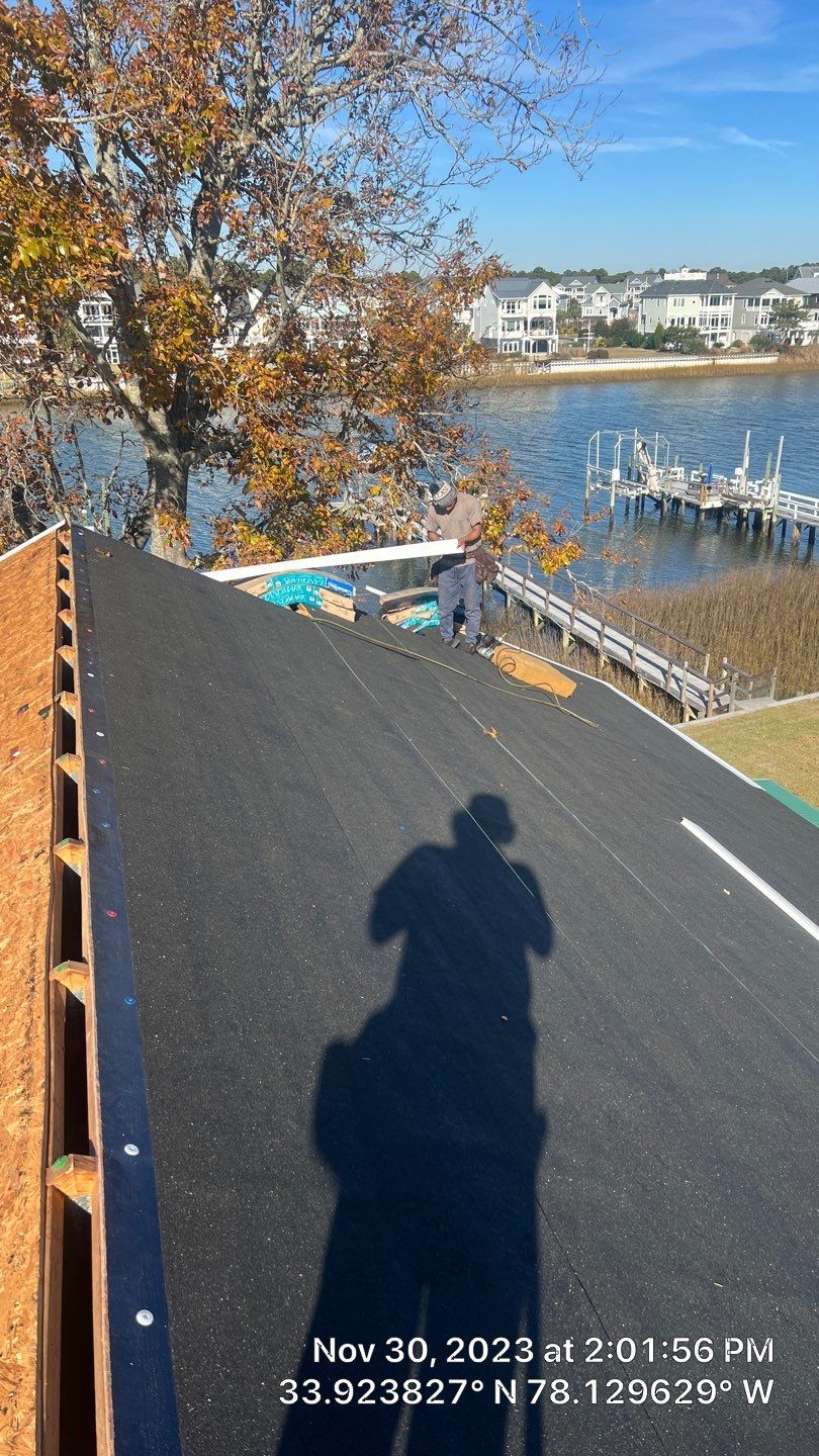 FORTIFIED Roof Replacement in Oak Island, NC Using CertainTeed Landmark Hunter Green by RGR Construction and Roofing, LLC