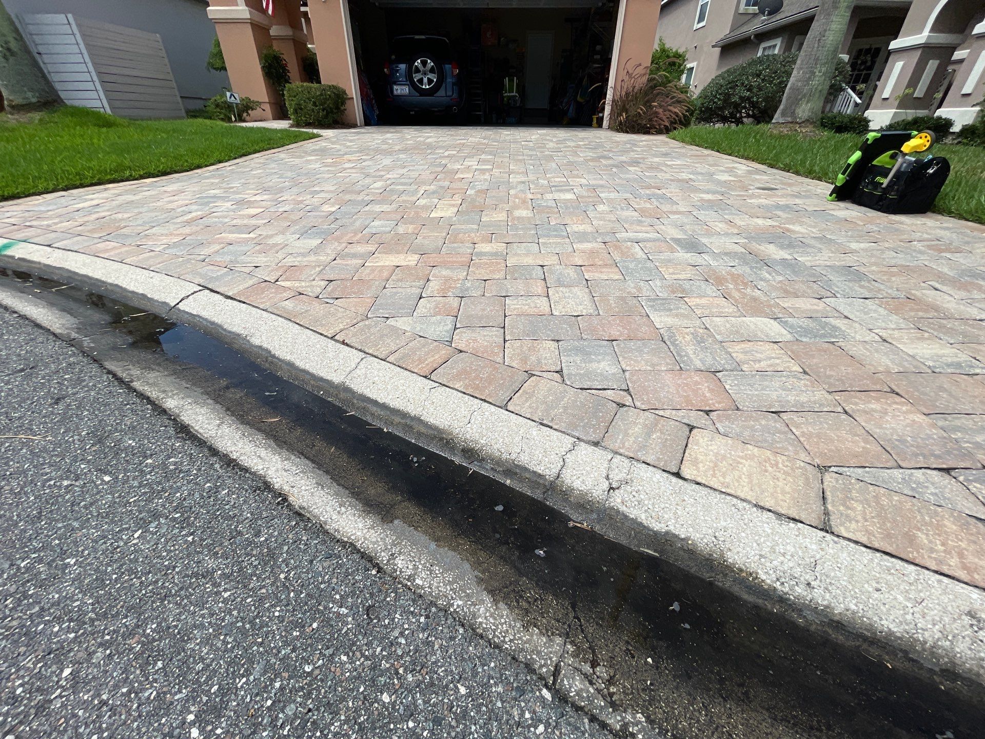 Paver Driveway using Concrete Sealant by DuraSeal