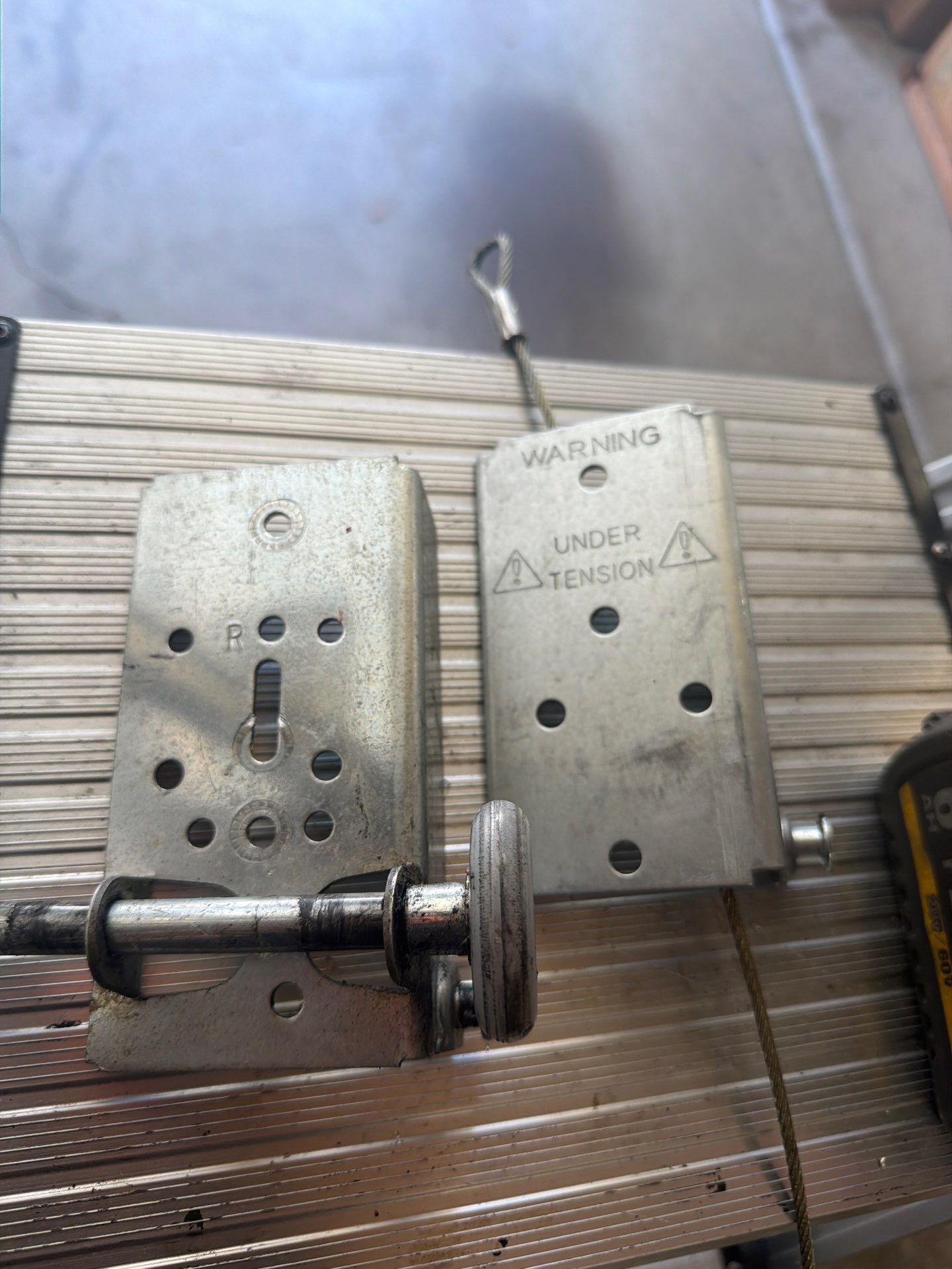 Single spring replacement and track reset and alignment in Danville, CA by Valiant Garage Door