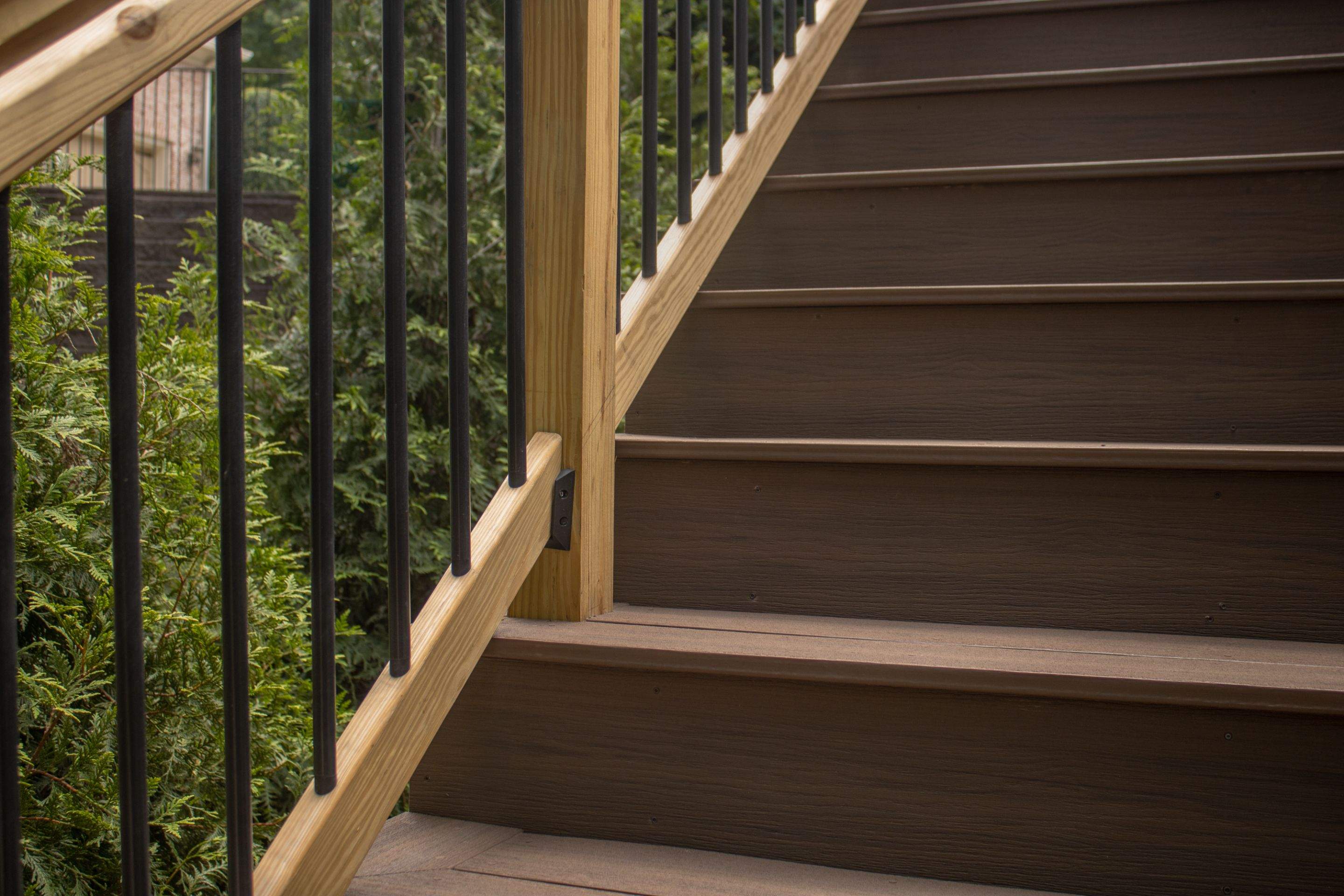 Tucker, GA Covered Porch Build and Deck Replacement using Deckorators Voyage Series Decking by Nelson Exteriors 
