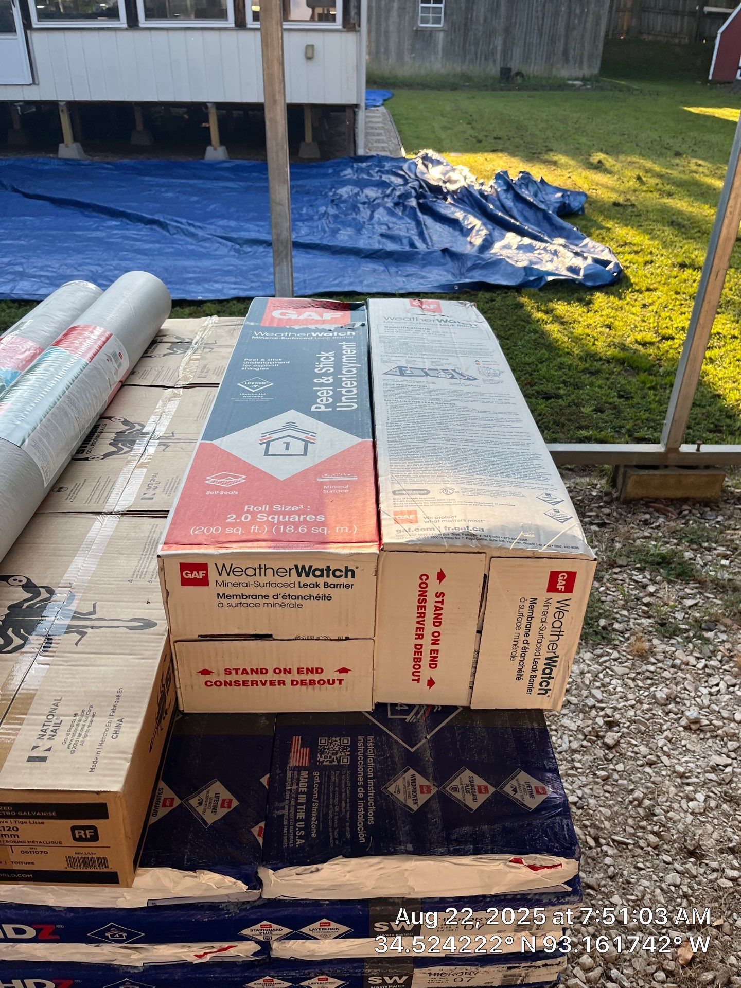 GAF Timberline HDZ Roof Replacement and Decking Repair in Hot Springs by Temple Roofing and Exteriors