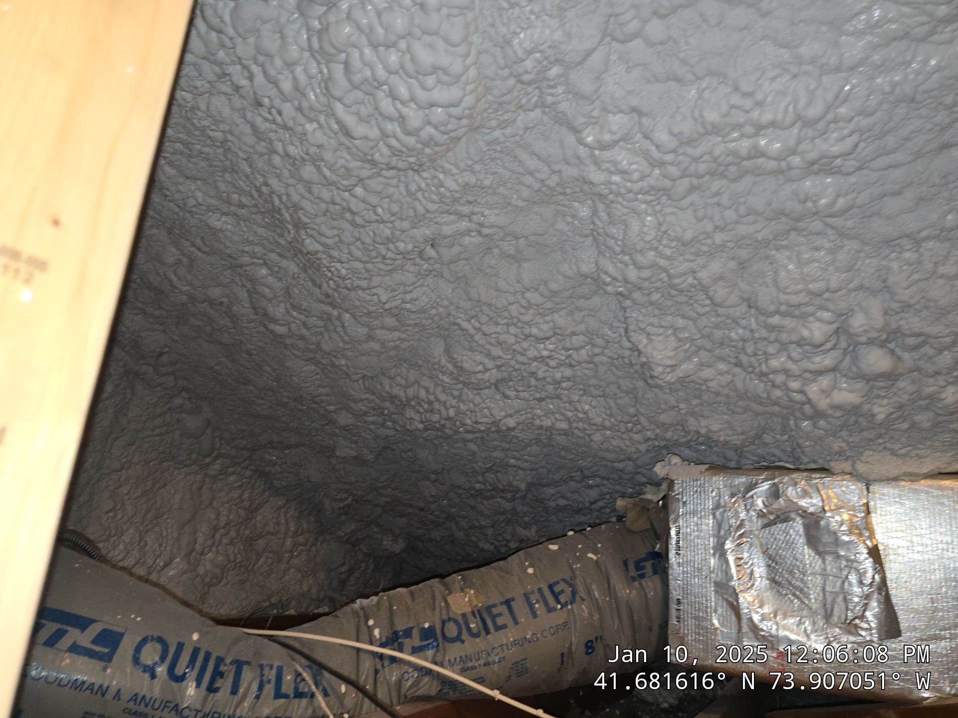 Attic Insulation using open cell spray foam by NYS Foam & Energy