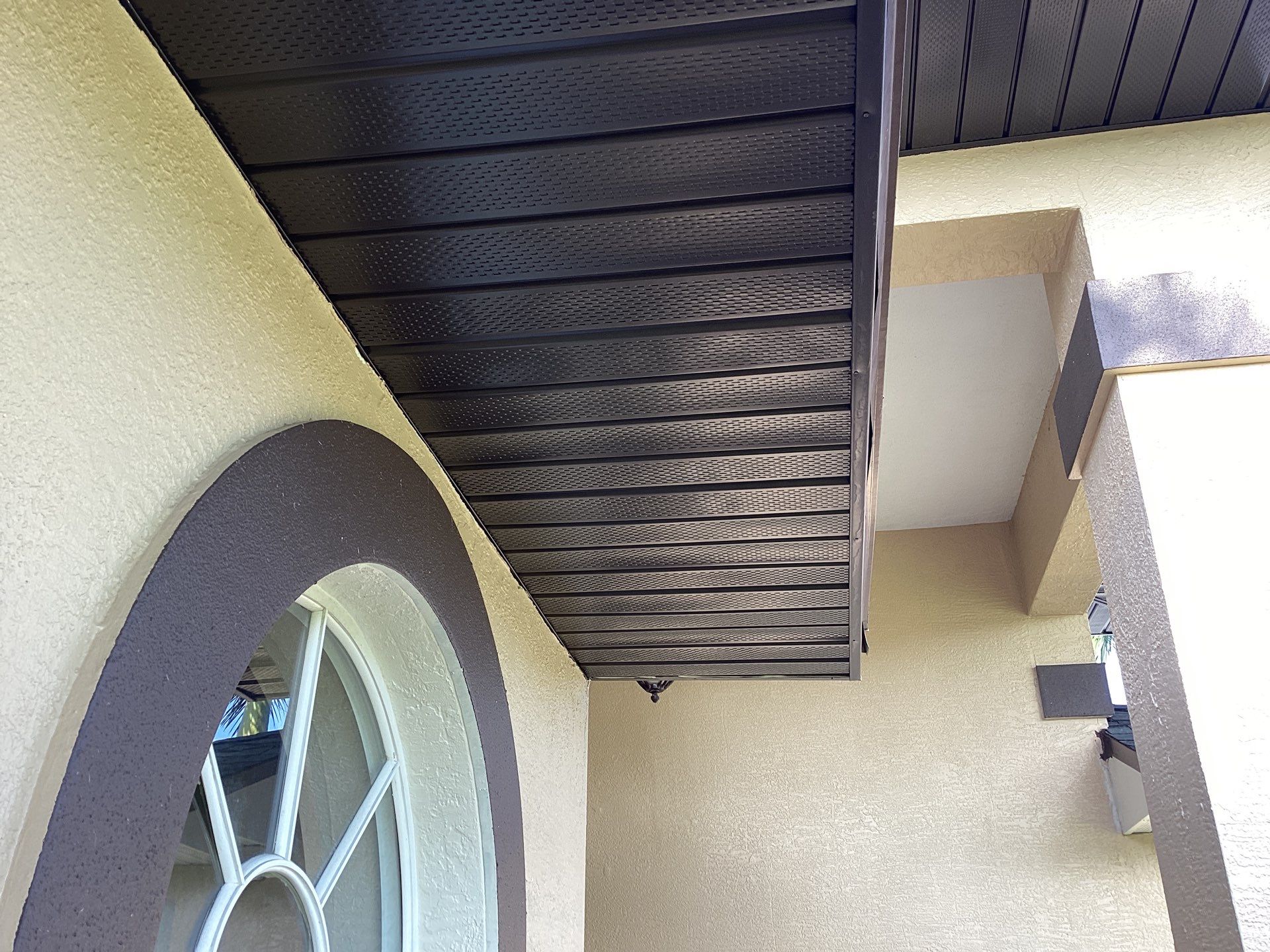 Musket Brown Gutter Installation and Soffit Fascia in Cape Coral FL by Gutter Professors