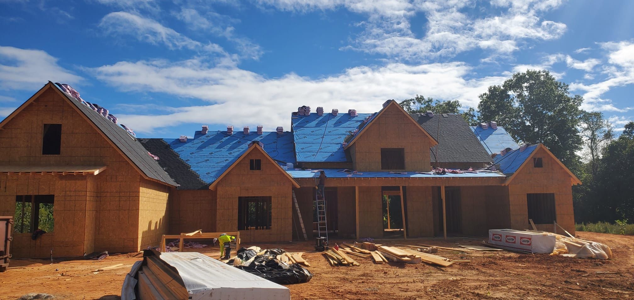 New Construction Residential Roofing Installation using Owens Corning by Inspector Roofing and Restoration