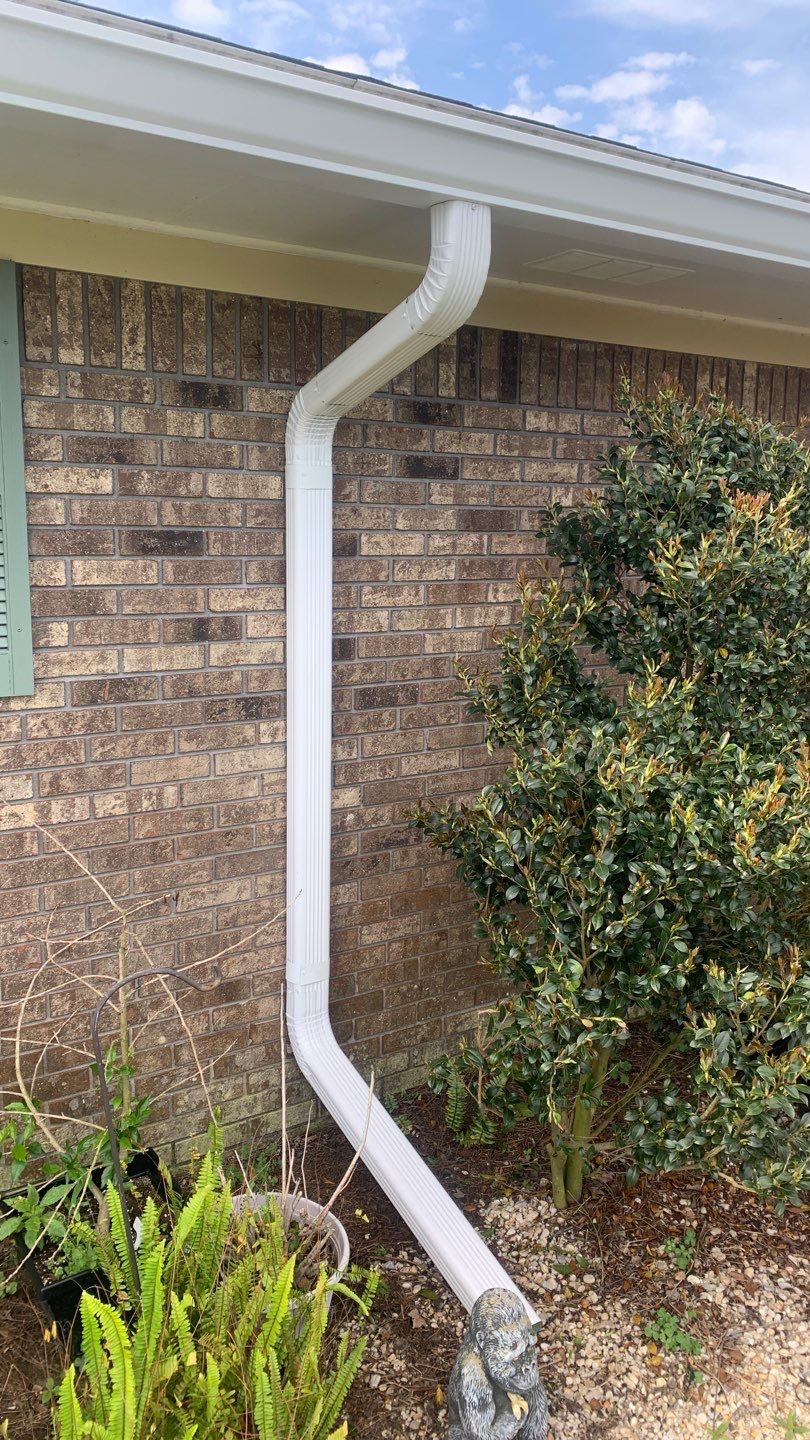Seamless Gutter Installation Using 6-Inch White K-Style Seamless Gutters by Gutter Professors