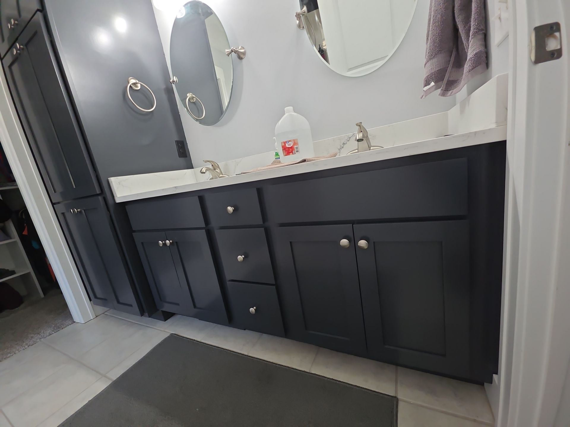Bathroom Vanity Cabinet Refinishing Completed in Spring Lake, Michigan by Gordon Painting